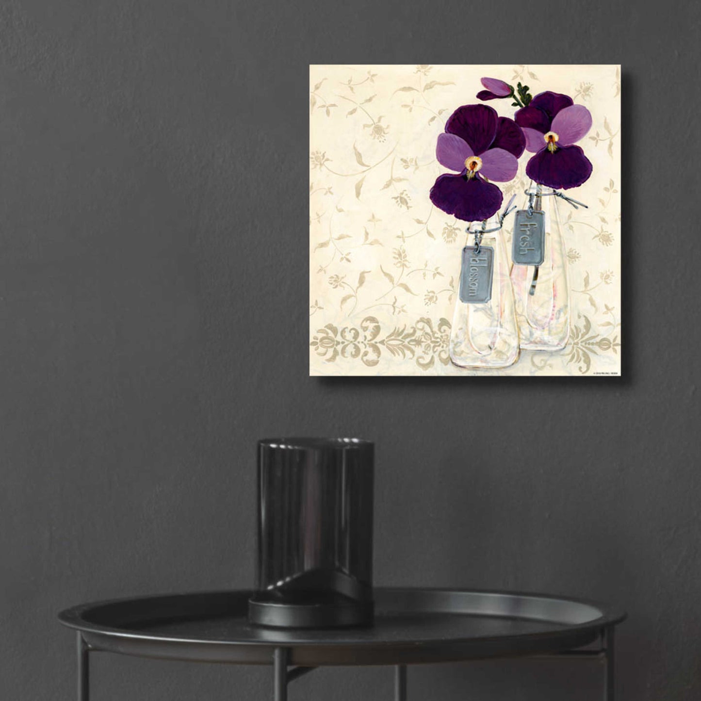 Epic Art 'Inspired Purple' by Jadei Graphics, Acrylic Glass Wall Art,12x12