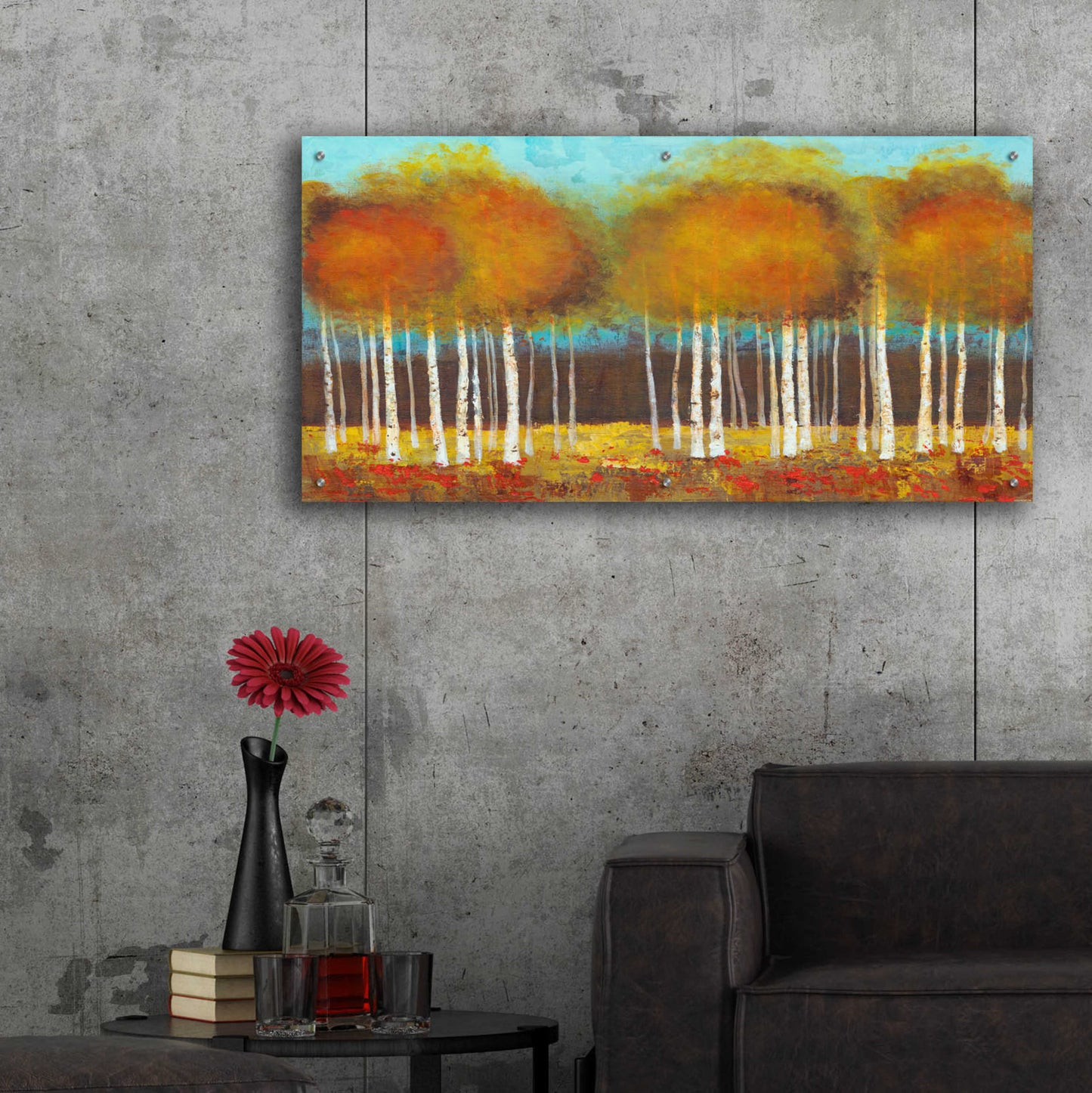 Epic Art 'Atmoshere' by Jadei Graphics, Acrylic Glass Wall Art,48x24