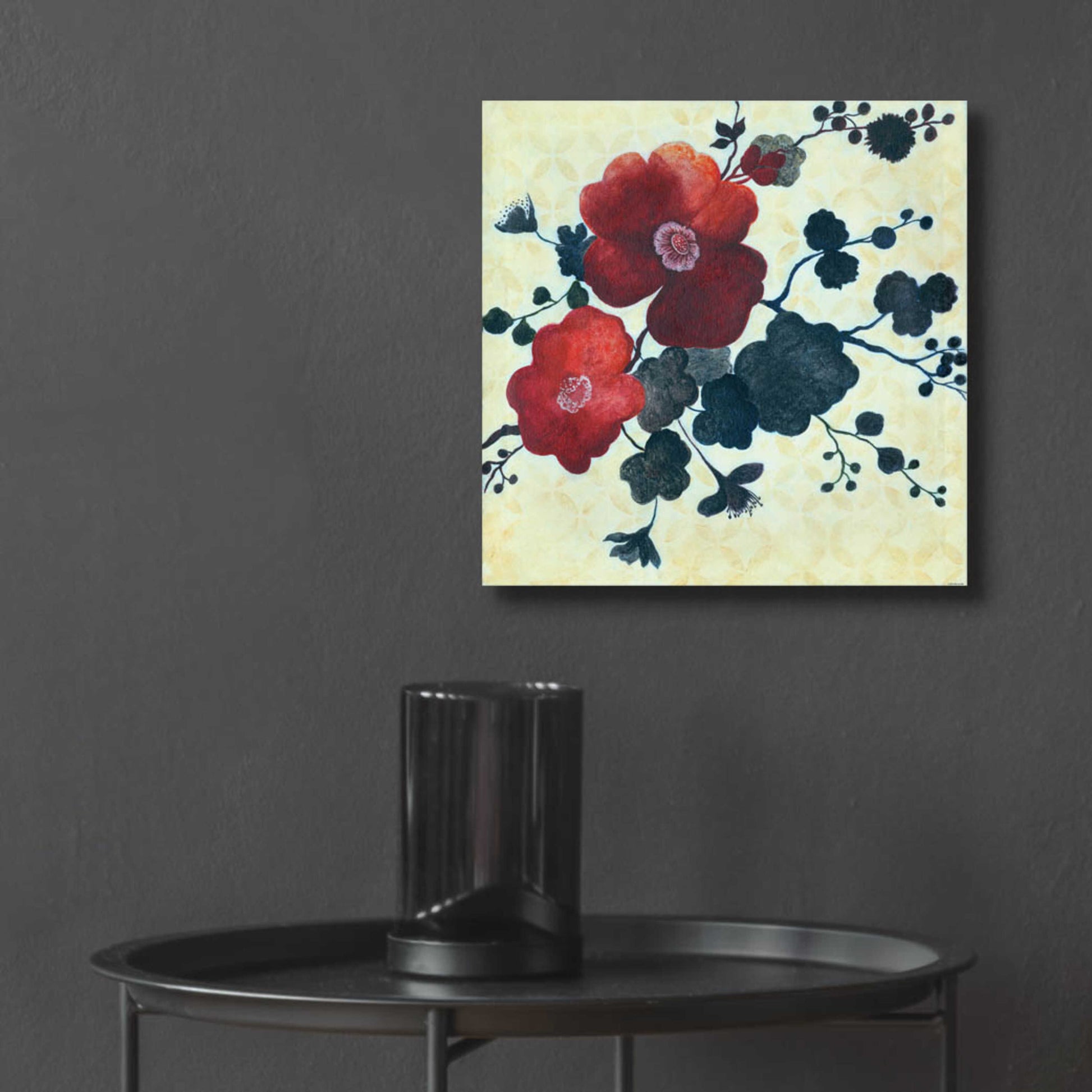 Epic Art 'Japanese Blossoms 2' by Jadei Graphics, Acrylic Glass Wall Art,12x12