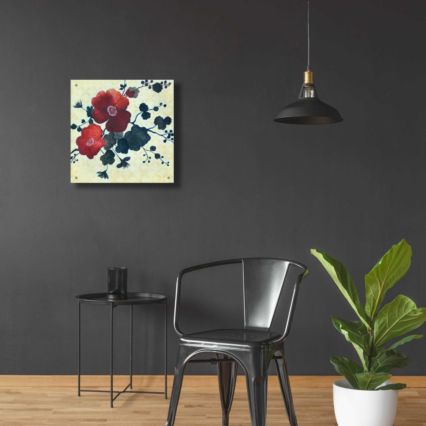 Epic Art 'Japanese Blossoms 2' by Jadei Graphics, Acrylic Glass Wall Art,24x24