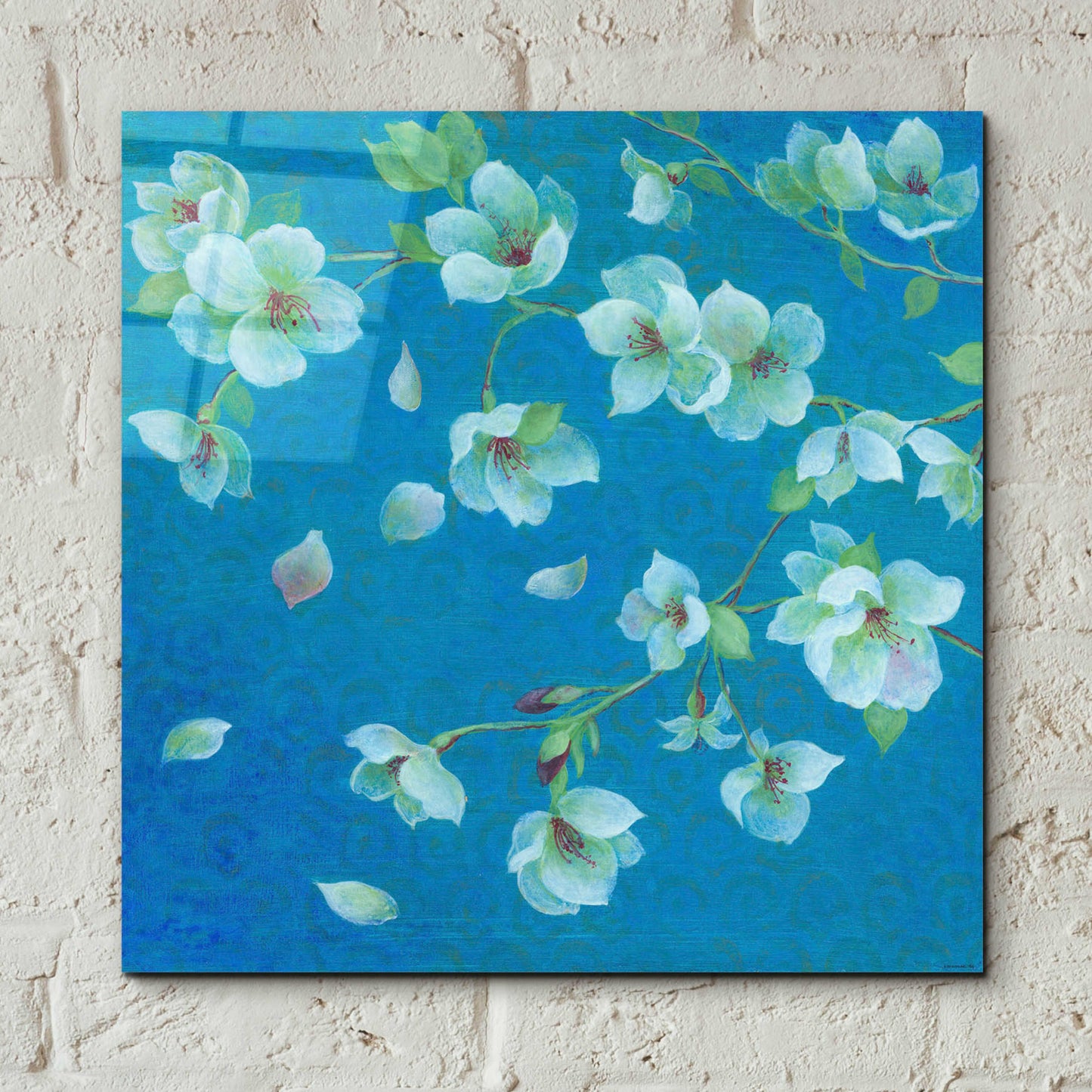 Epic Art 'Cherry Blossom 2' by Jadei Graphics, Acrylic Glass Wall Art,12x12