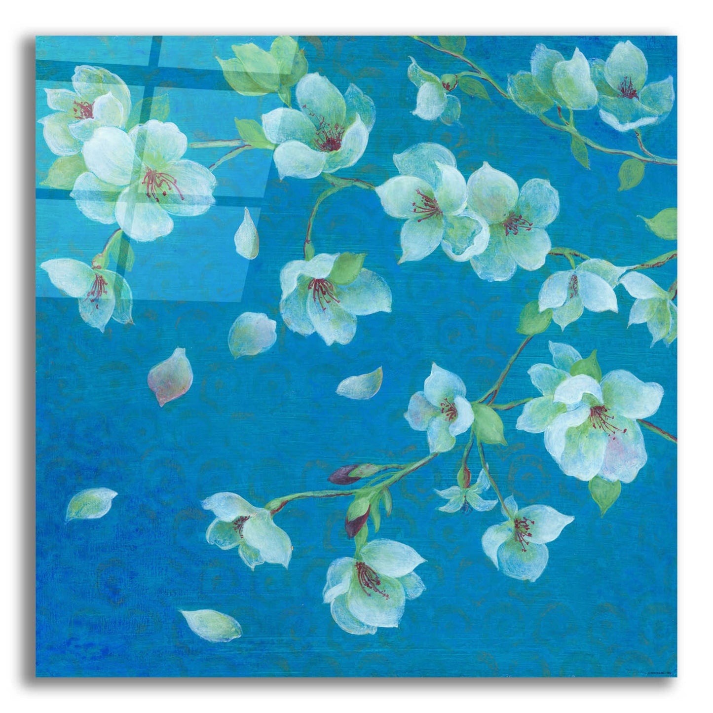 Epic Art 'Cherry Blossom 2' by Jadei Graphics, Acrylic Glass Wall Art,12x12