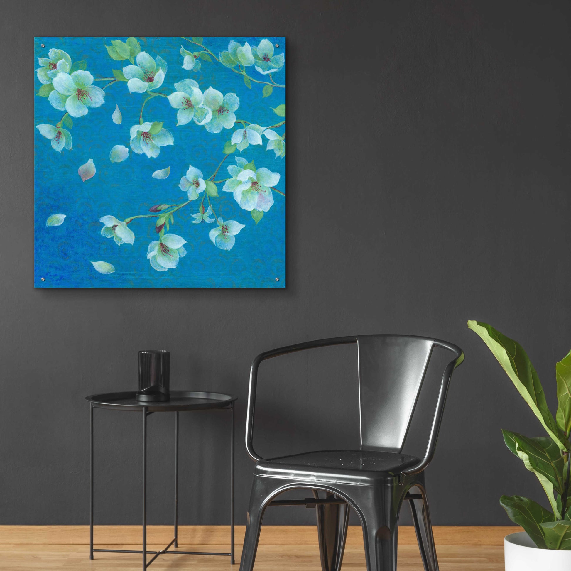 Epic Art 'Cherry Blossom 2' by Jadei Graphics, Acrylic Glass Wall Art,36x36