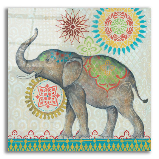 Epic Art 'Elephant' by Jadei Graphics, Acrylic Glass Wall Art