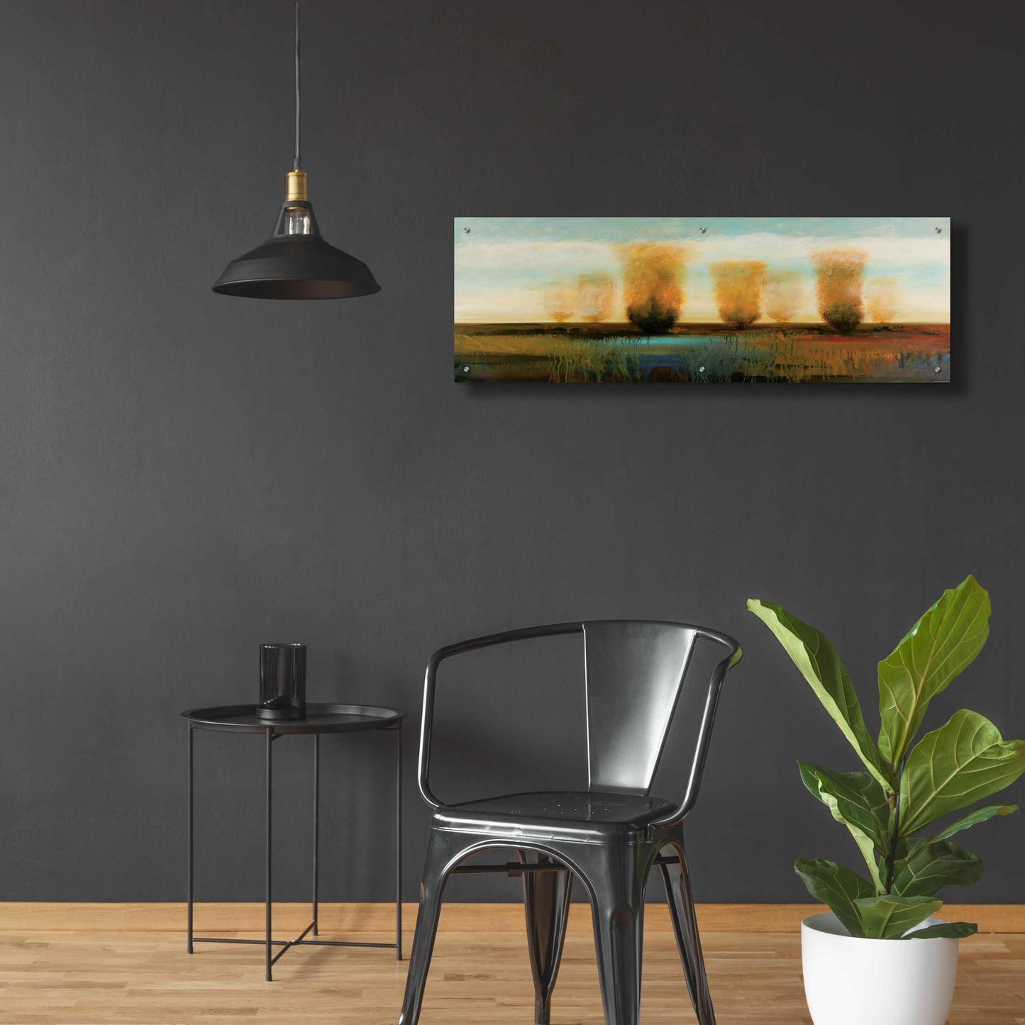 Epic Art 'River 1' by Jadei Graphics, Acrylic Glass Wall Art,48x16