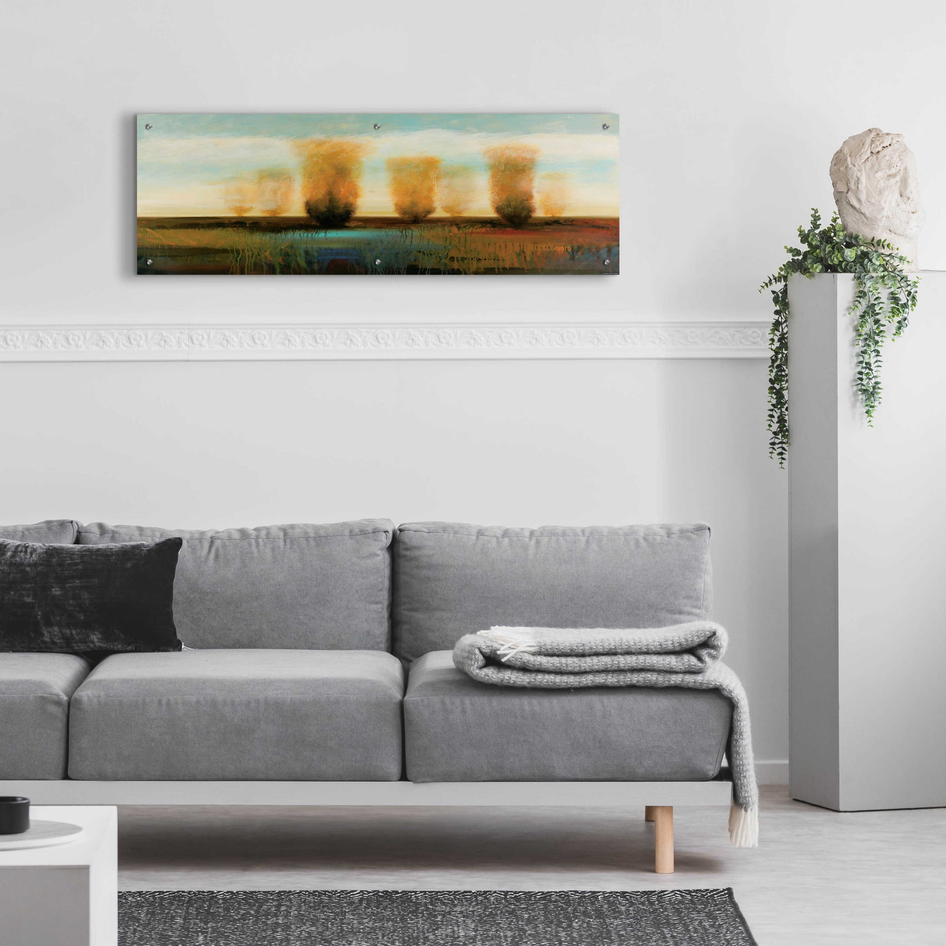 Epic Art 'River 1' by Jadei Graphics, Acrylic Glass Wall Art,48x16