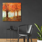 Epic Art 'Fall Trees' by Jadei Graphics, Acrylic Glass Wall Art,36x36