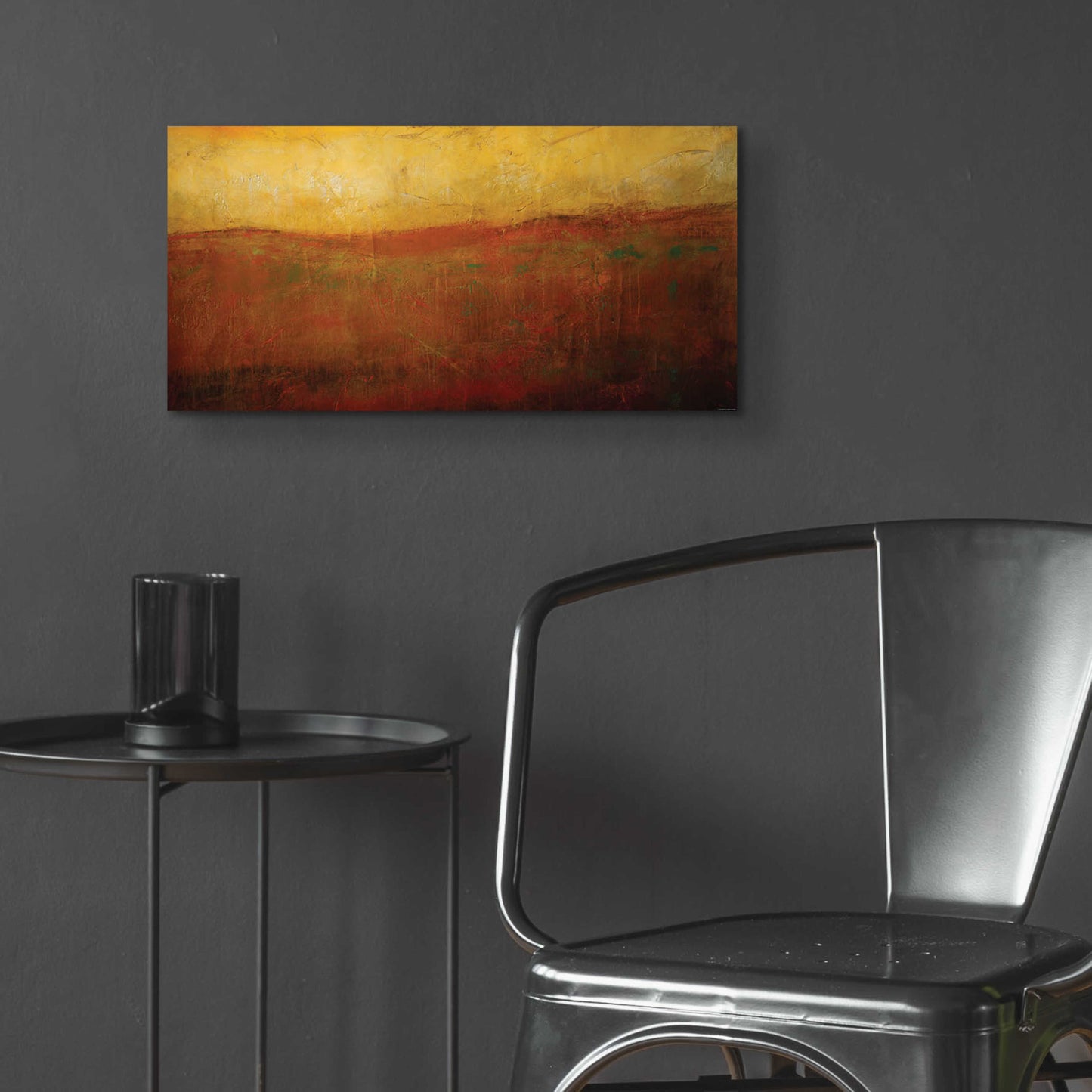 Epic Art 'Golden Sunrise' by Jadei Graphics, Acrylic Glass Wall Art,24x12