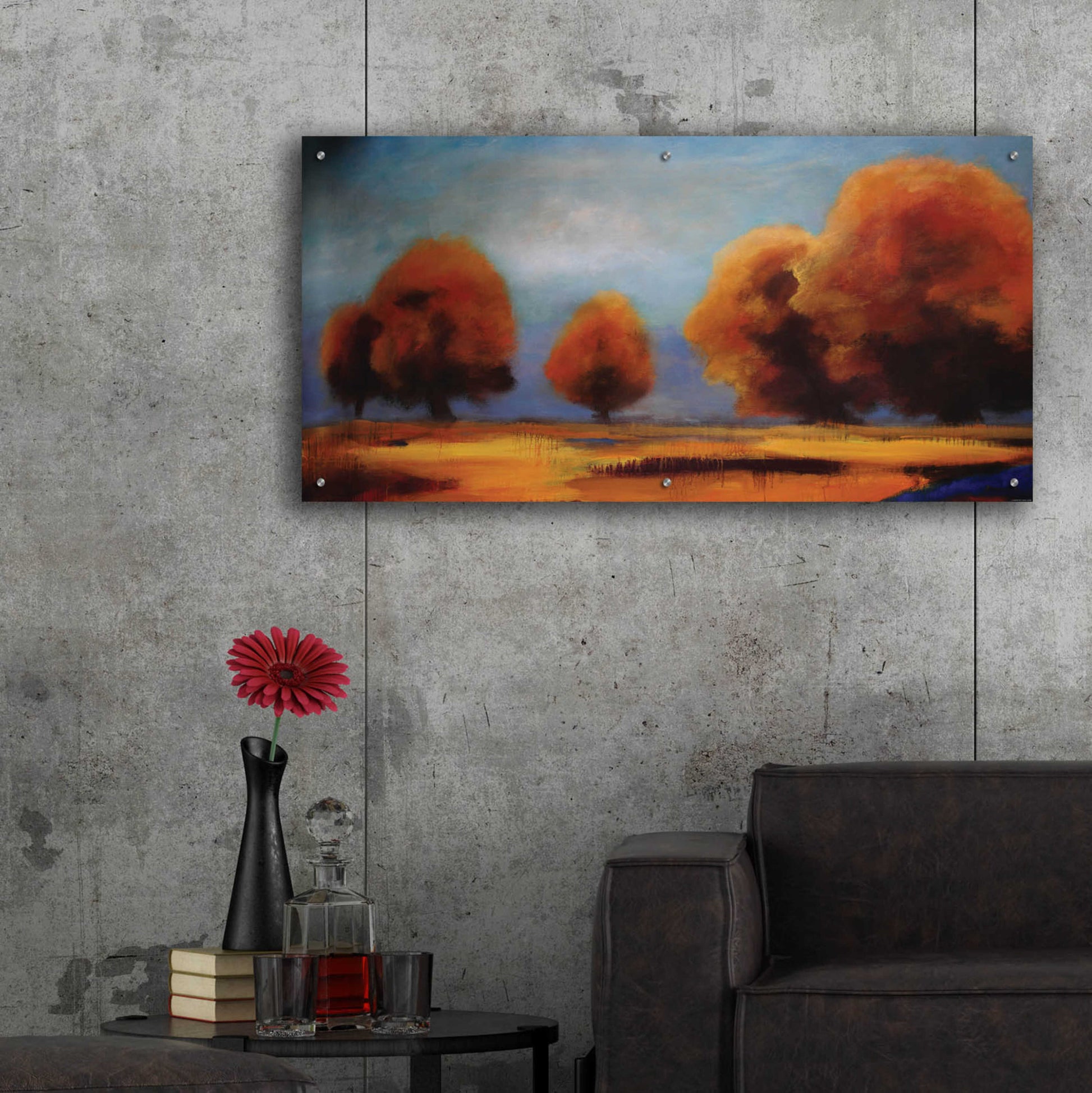 Epic Art 'Western Sky' by Jadei Graphics, Acrylic Glass Wall Art,48x24