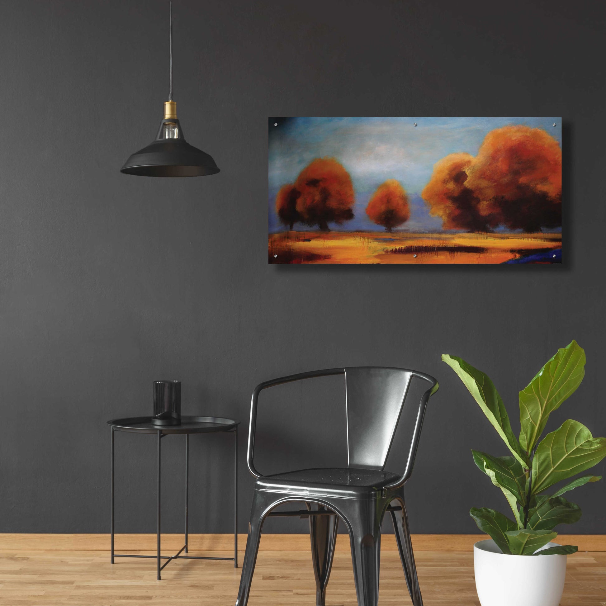 Epic Art 'Western Sky' by Jadei Graphics, Acrylic Glass Wall Art,48x24