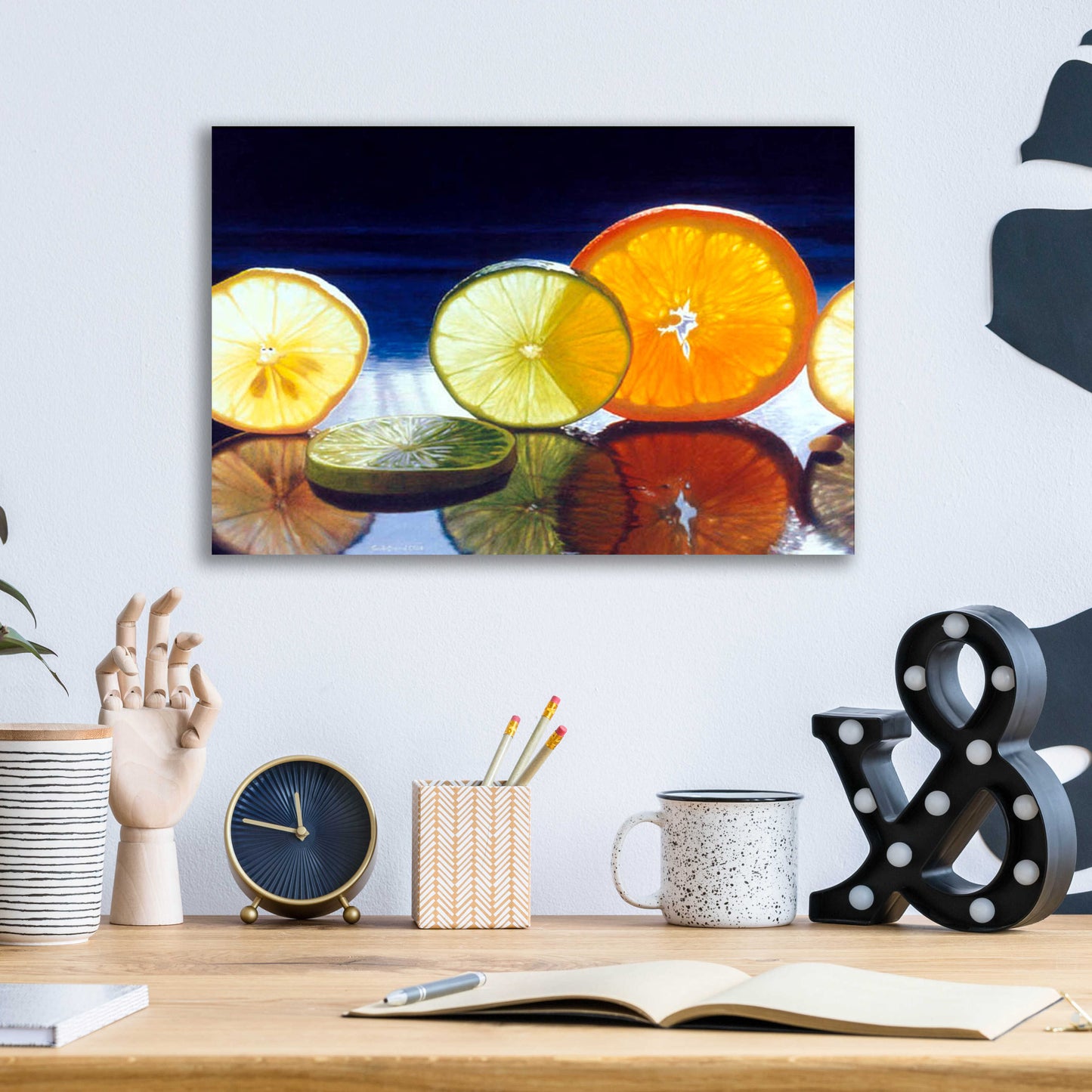 Epic Art 'Juicy Fruit' by Cecile Baird, Acrylic Glass Wall Art,16x12