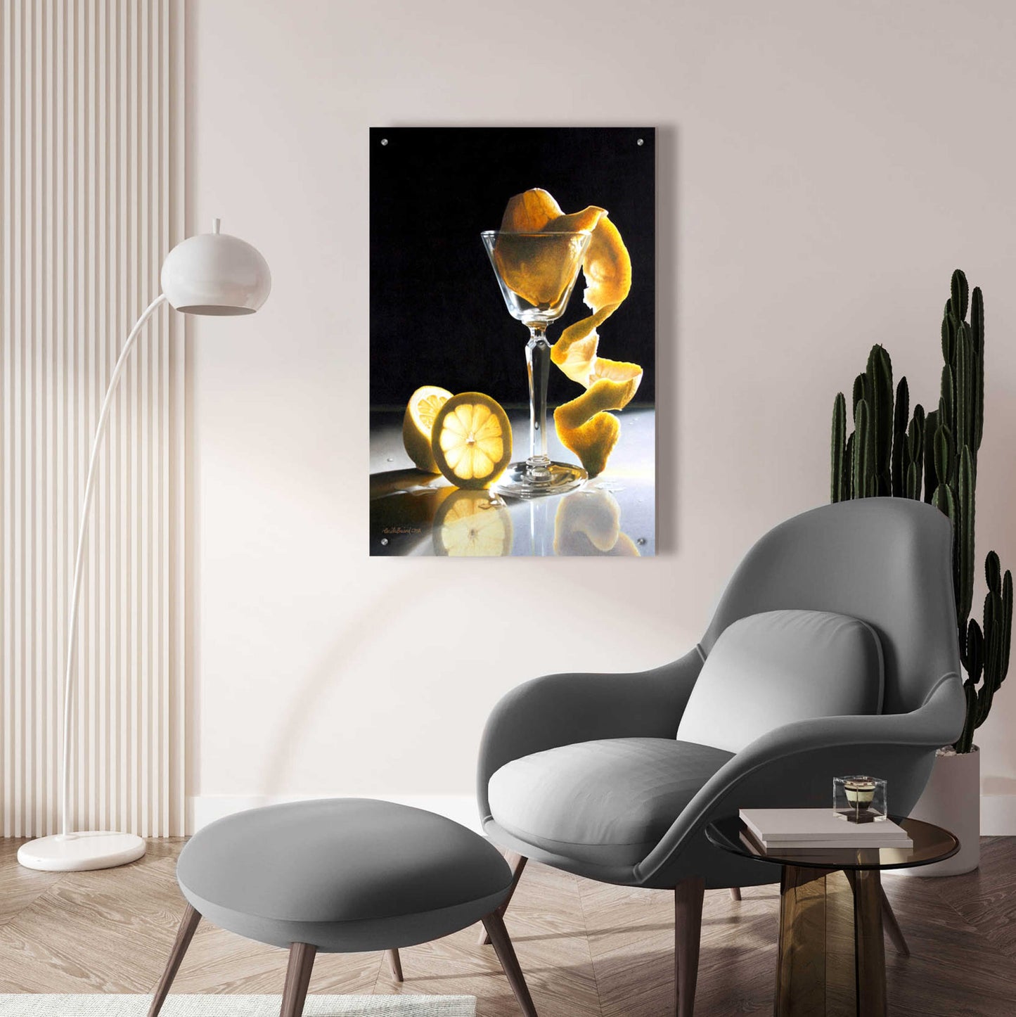 Epic Art 'Twisted Lemon' by Cecile Baird, Acrylic Glass Wall Art,24x36