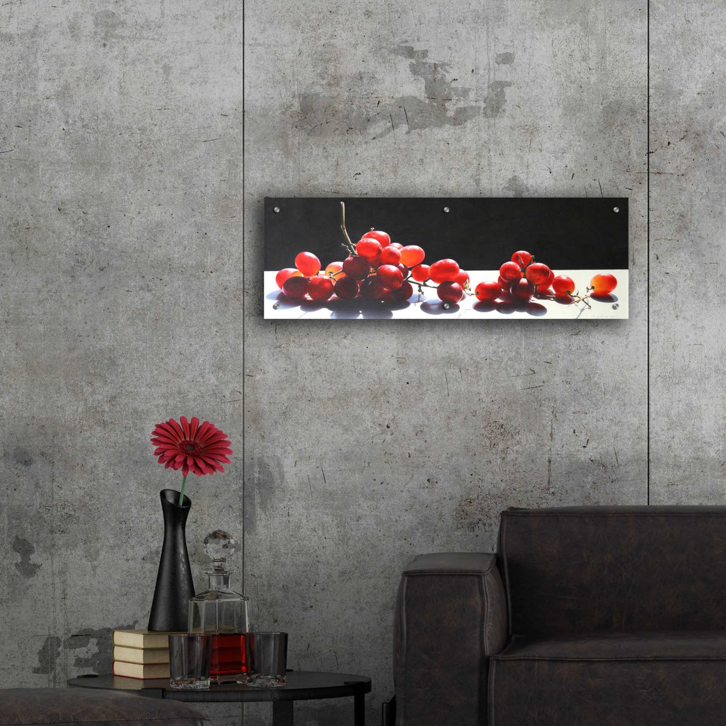 Epic Art '2008 Best of Show Radiant Red' by Cecile Baird, Acrylic Glass Wall Art,36x12