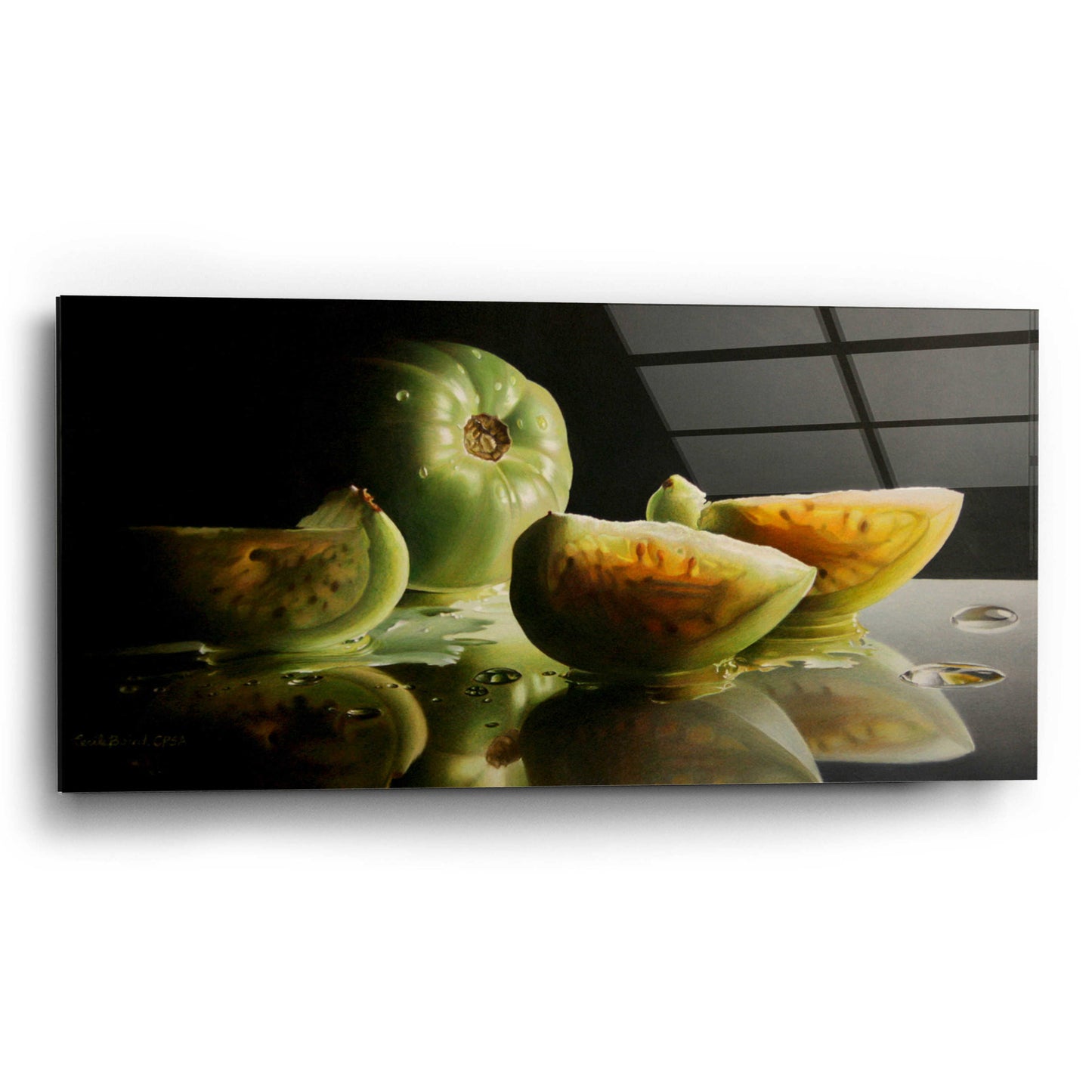 Epic Art 'Ripening' by Cecile Baird, Acrylic Glass Wall Art,24x12