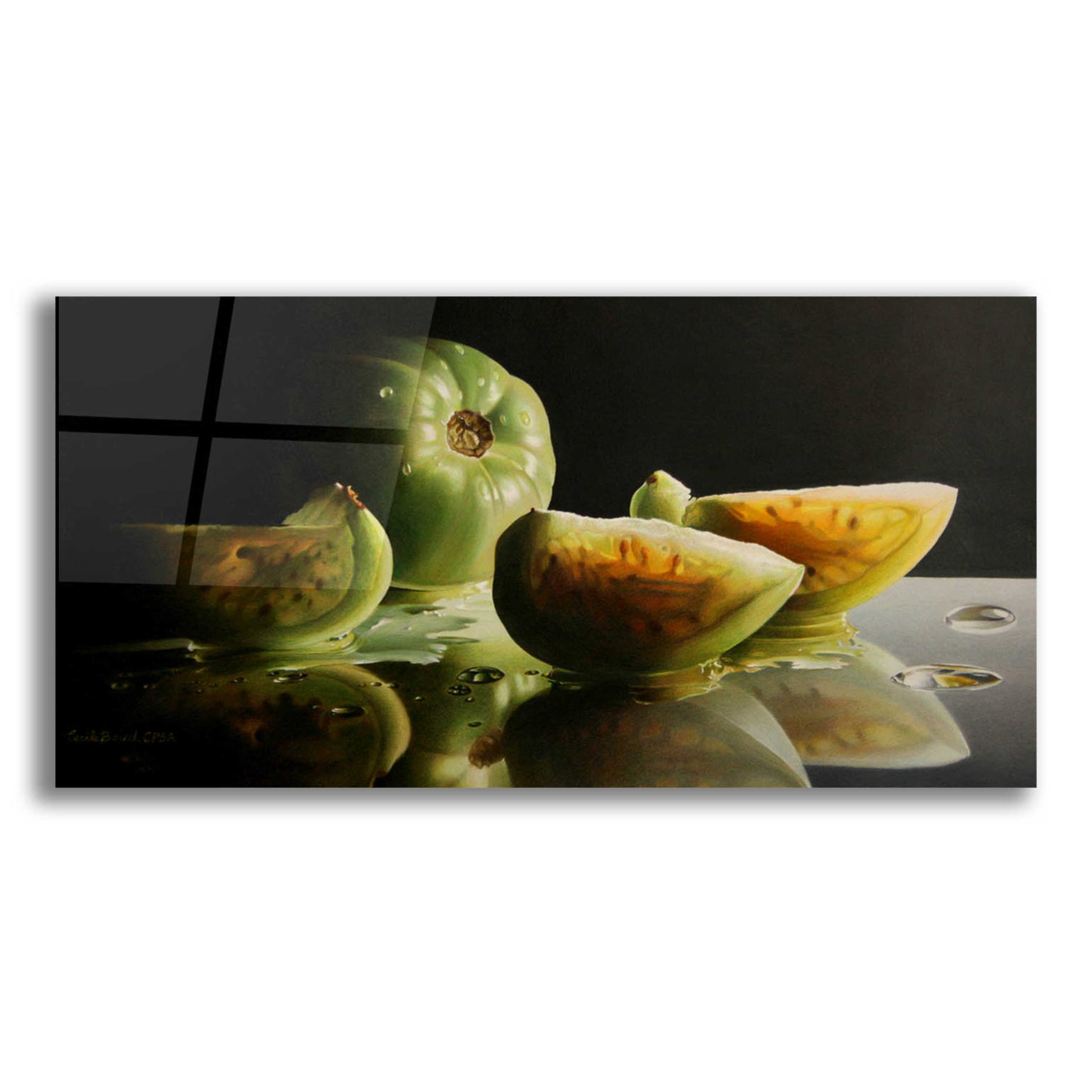 Epic Art 'Ripening' by Cecile Baird, Acrylic Glass Wall Art,24x12