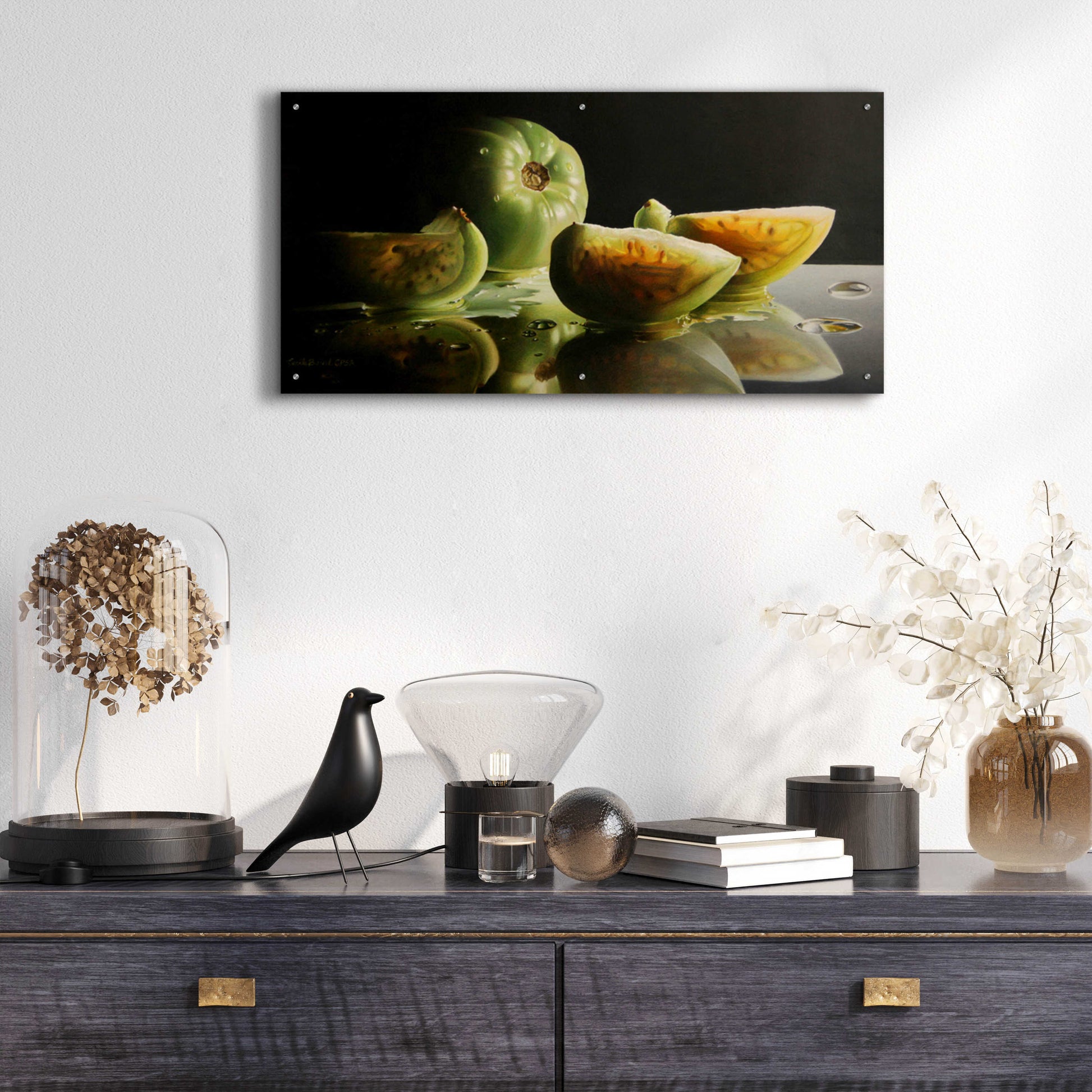 Epic Art 'Ripening' by Cecile Baird, Acrylic Glass Wall Art,48x24