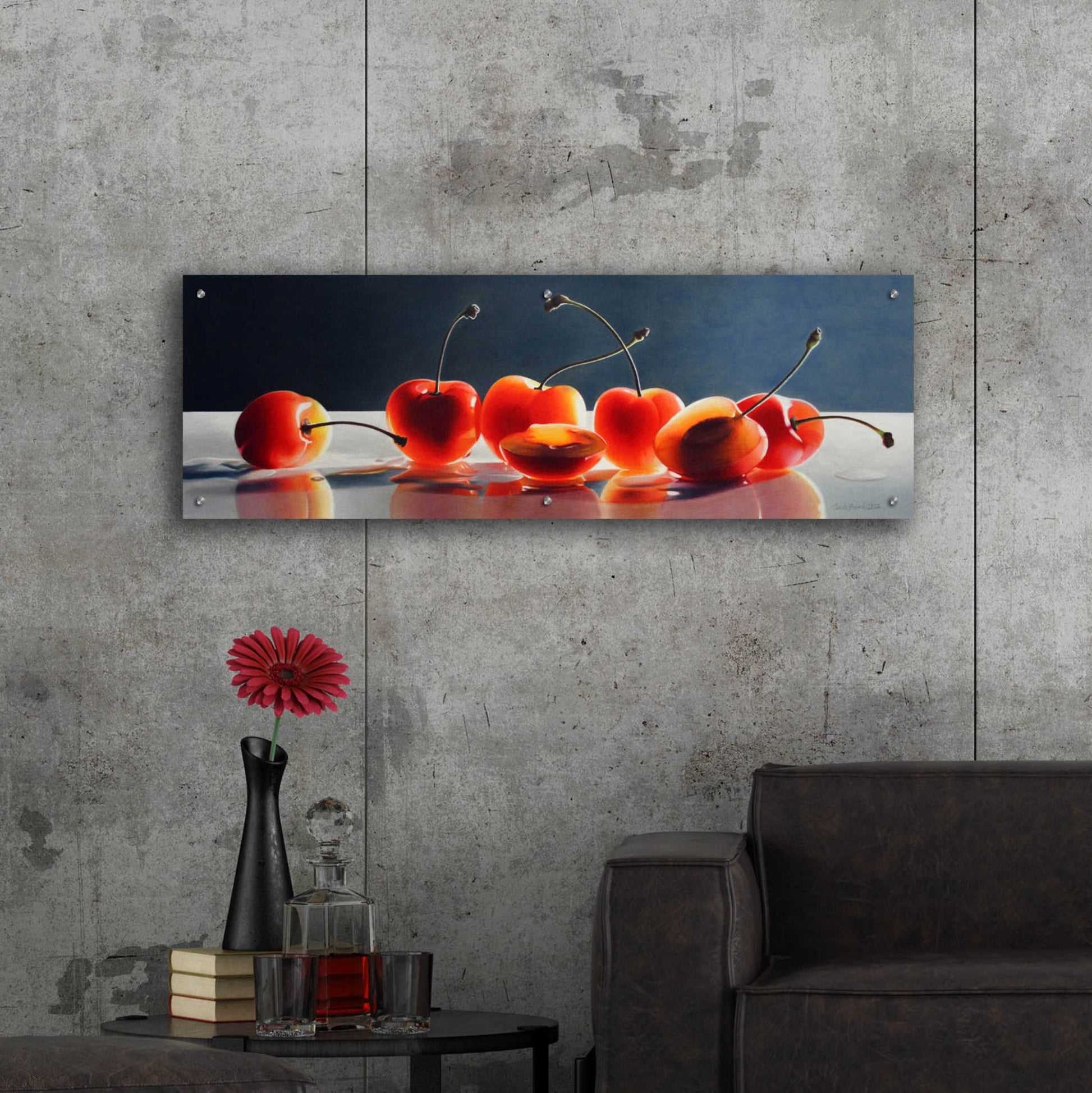 Epic Art 'Royal Rainiers' by Cecile Baird, Acrylic Glass Wall Art,48x16