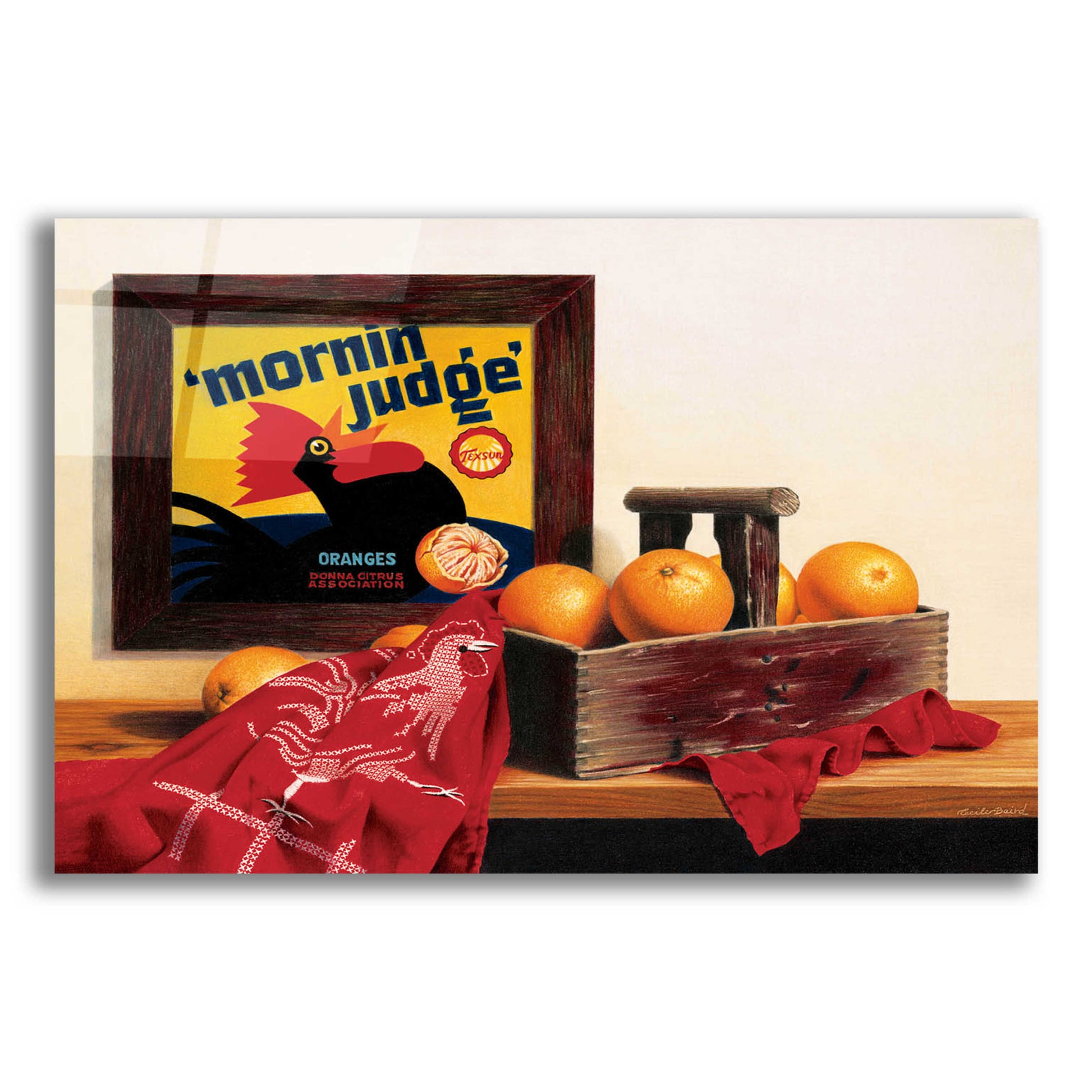 Epic Art ''Mornin Judge'' by Cecile Baird, Acrylic Glass Wall Art,24x16