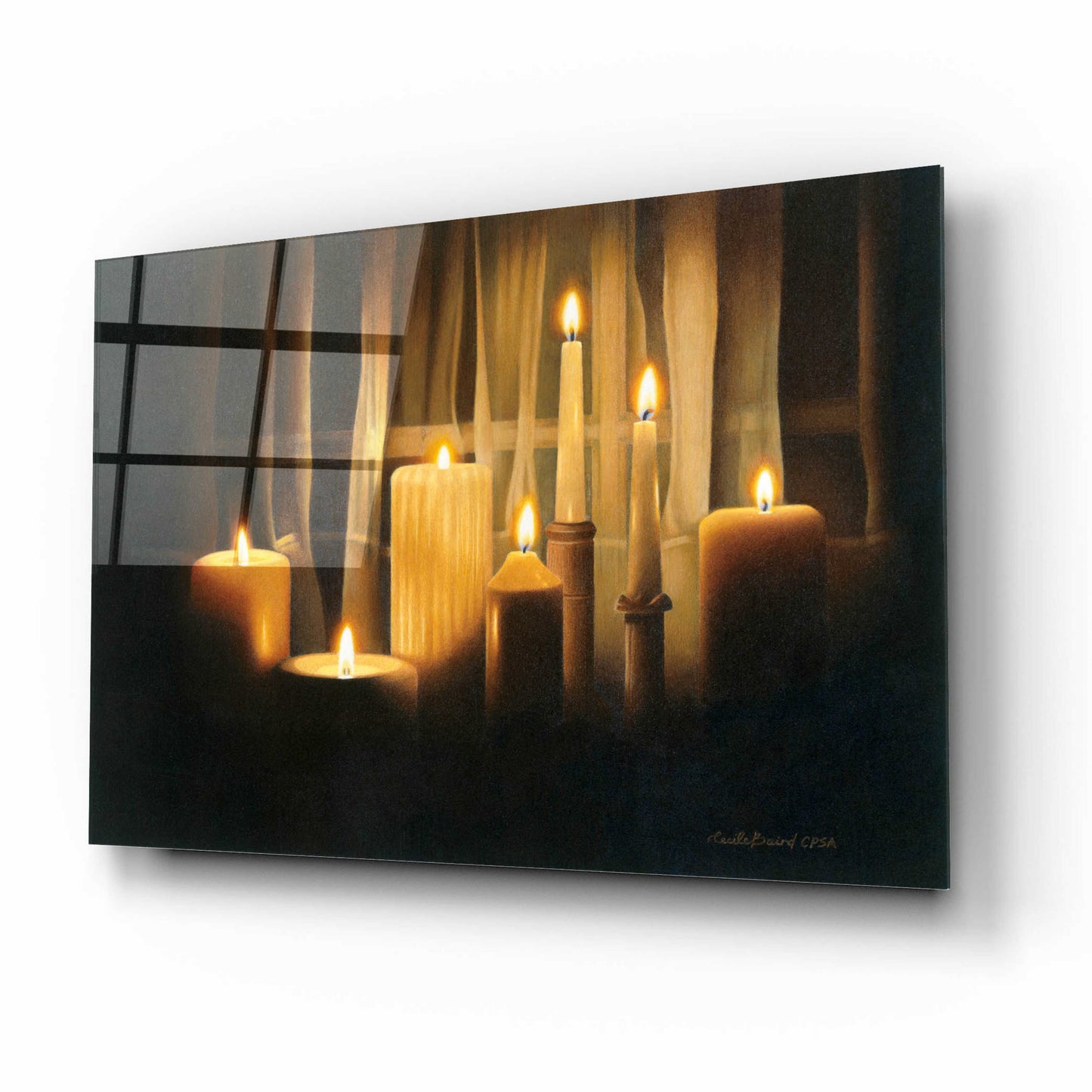 Epic Art 'Burning Bright' by Cecile Baird, Acrylic Glass Wall Art,16x12