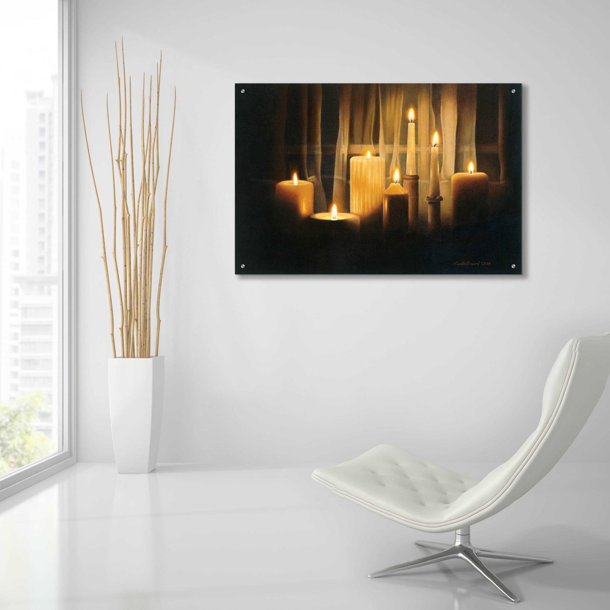 Epic Art 'Burning Bright' by Cecile Baird, Acrylic Glass Wall Art,36x24