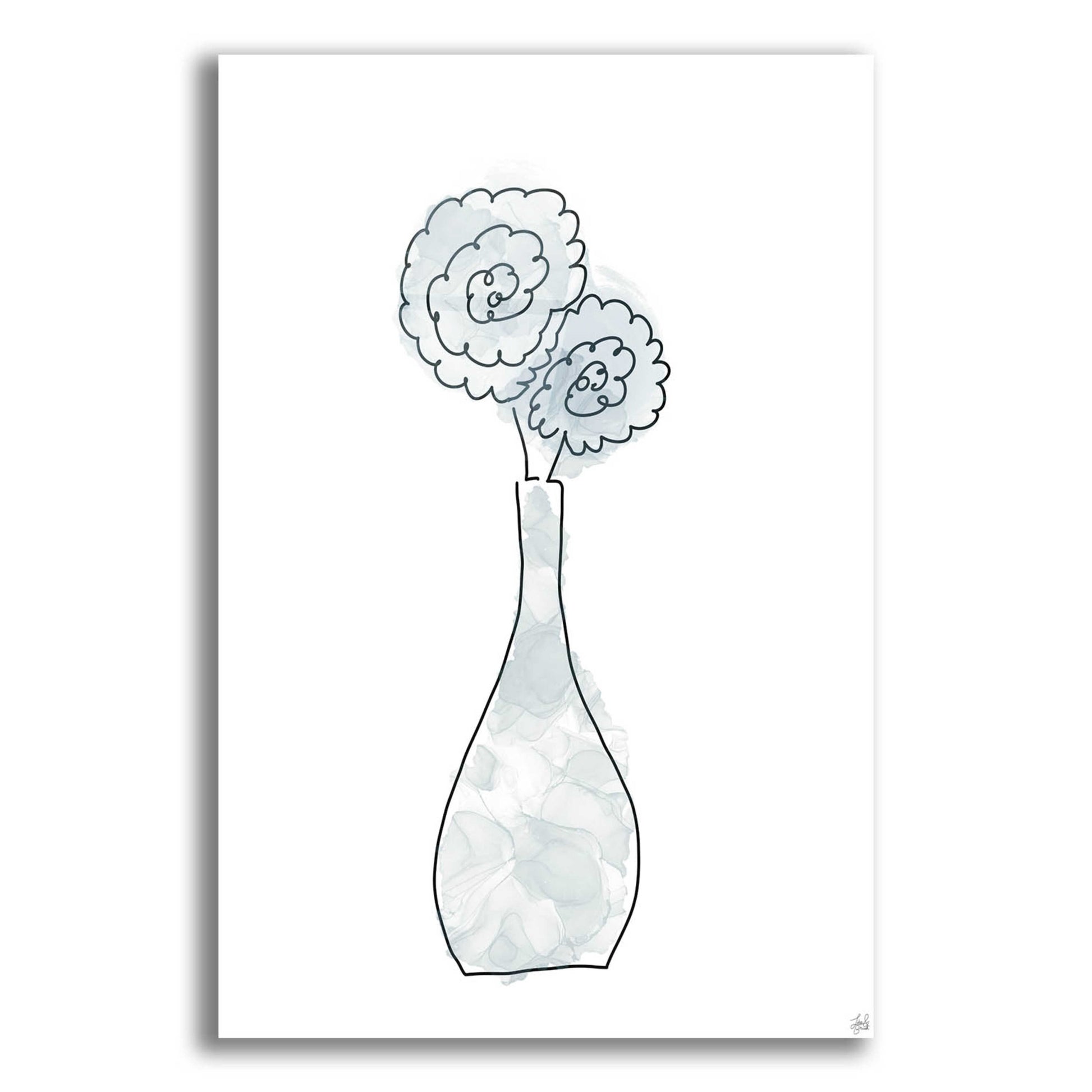 Epic Art 'Floral Glass Bunch 1' by Line and Brush, Acrylic Glass Wall Art,12x16