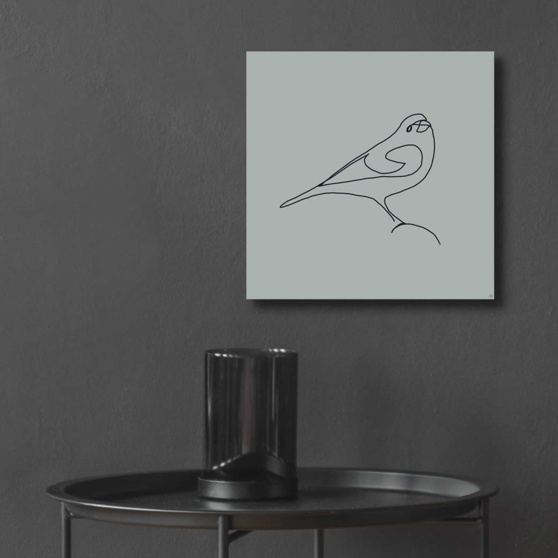 Epic Art 'Line Bird 1' by Line and Brush, Acrylic Glass Wall Art,12x12