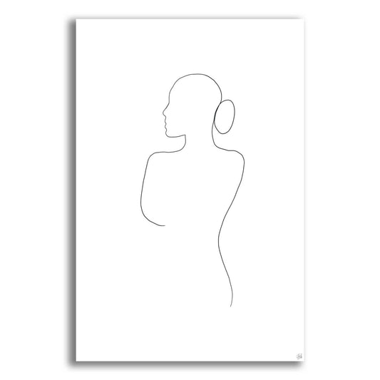 Epic Art 'Line Female Back 2' by Line and Brush, Acrylic Glass Wall Art