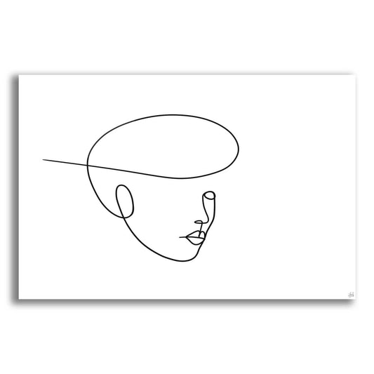 Epic Art 'Line Lady 5' by Line and Brush, Acrylic Glass Wall Art
