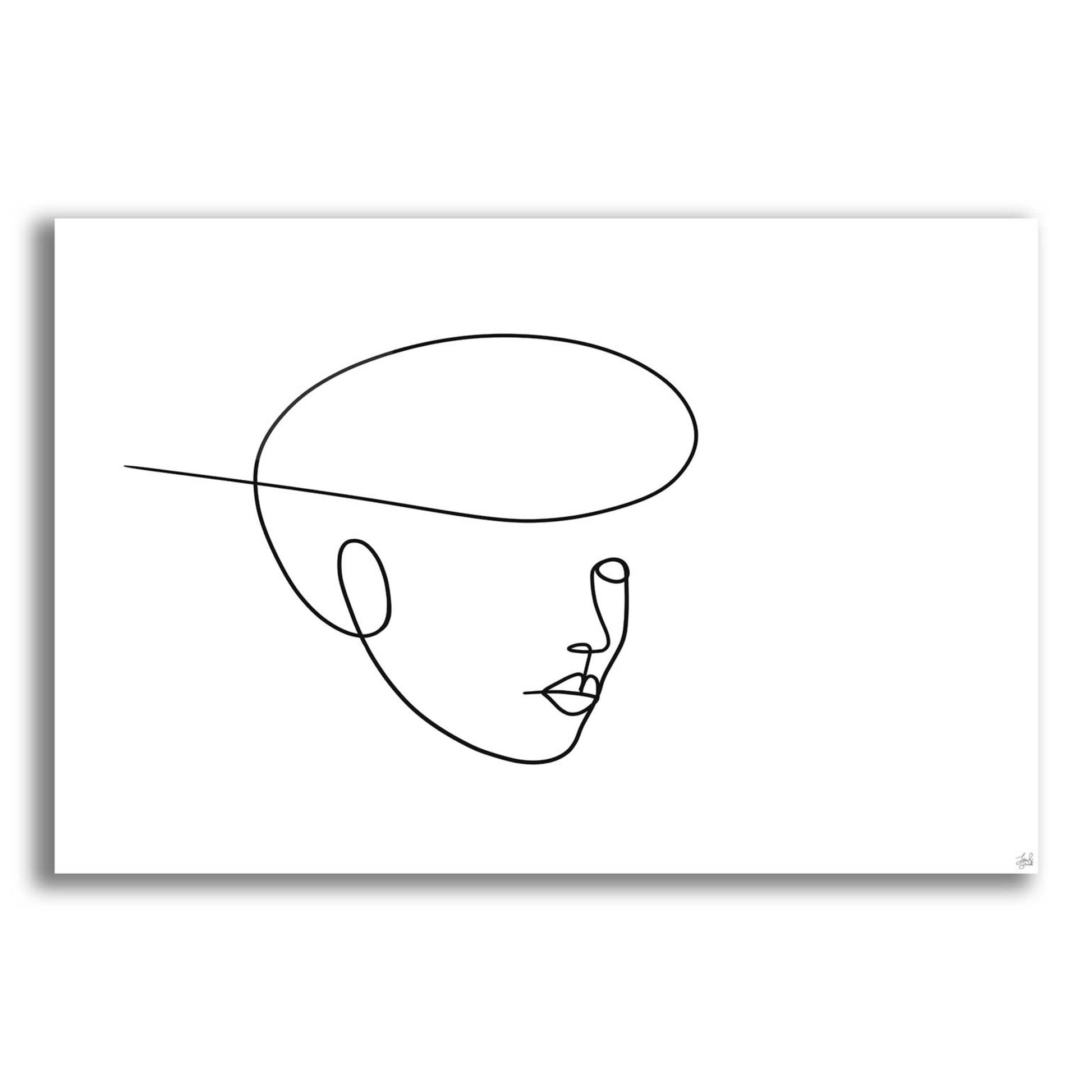 Epic Art 'Line Lady 5' by Line and Brush, Acrylic Glass Wall Art