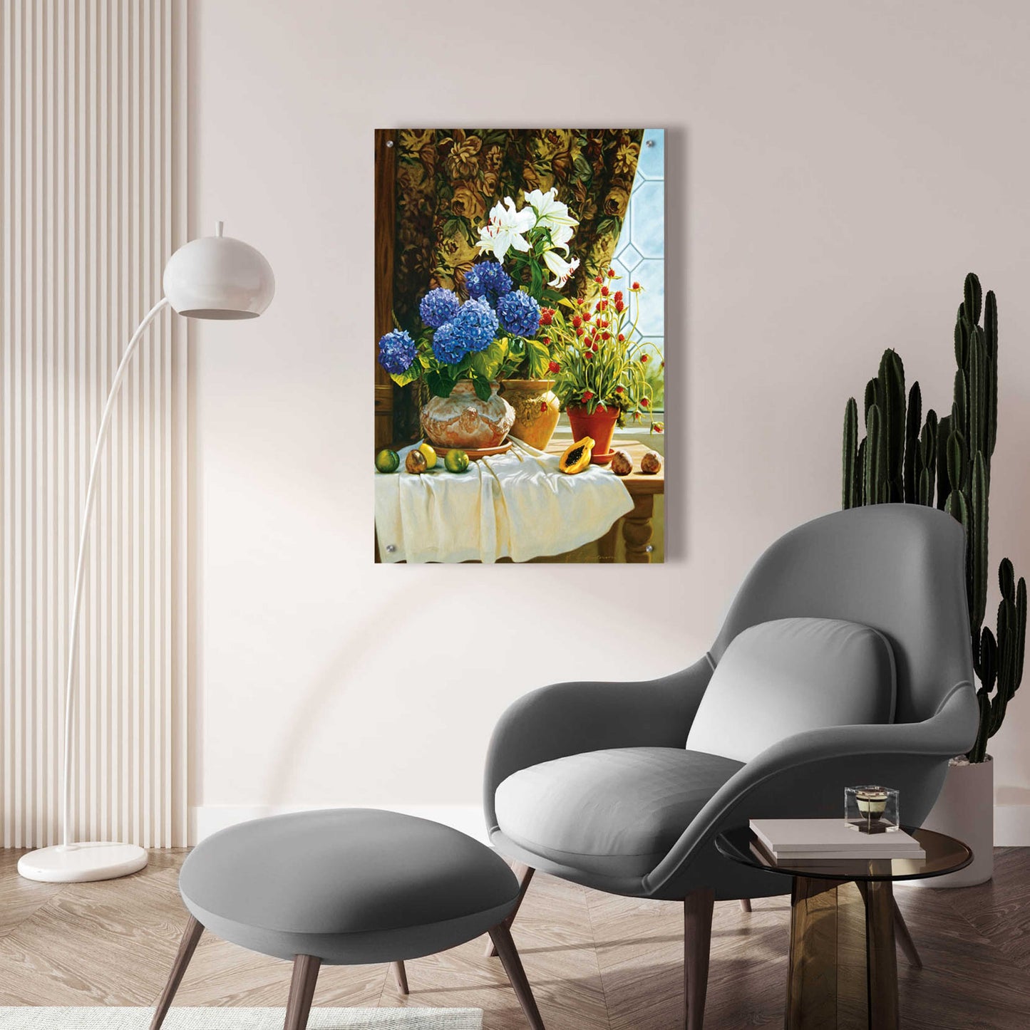 Epic Art ' Summer garden' by Robin Anderson, Acrylic Glass Wall Art,24x36