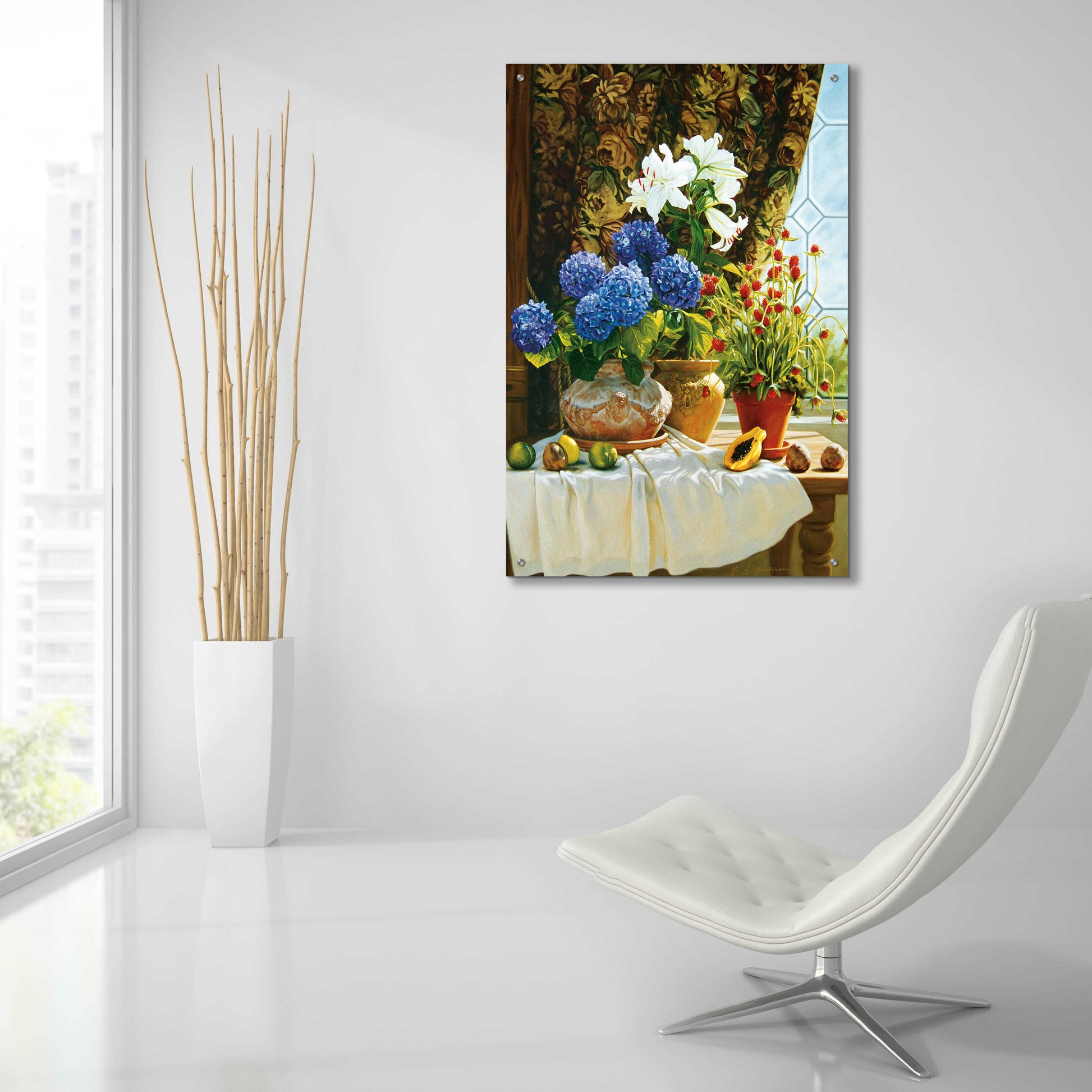 Epic Art ' Summer garden' by Robin Anderson, Acrylic Glass Wall Art,24x36