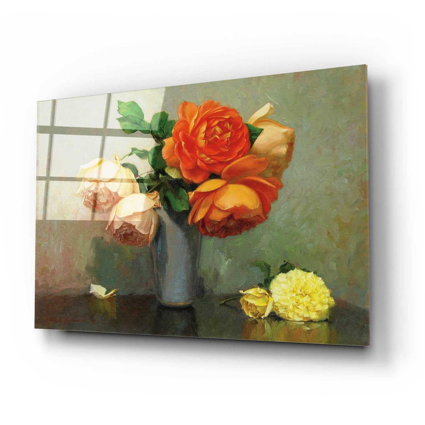 Epic Art 'Floral Bouquet' by Robin Anderson, Acrylic Glass Wall Art,24x16