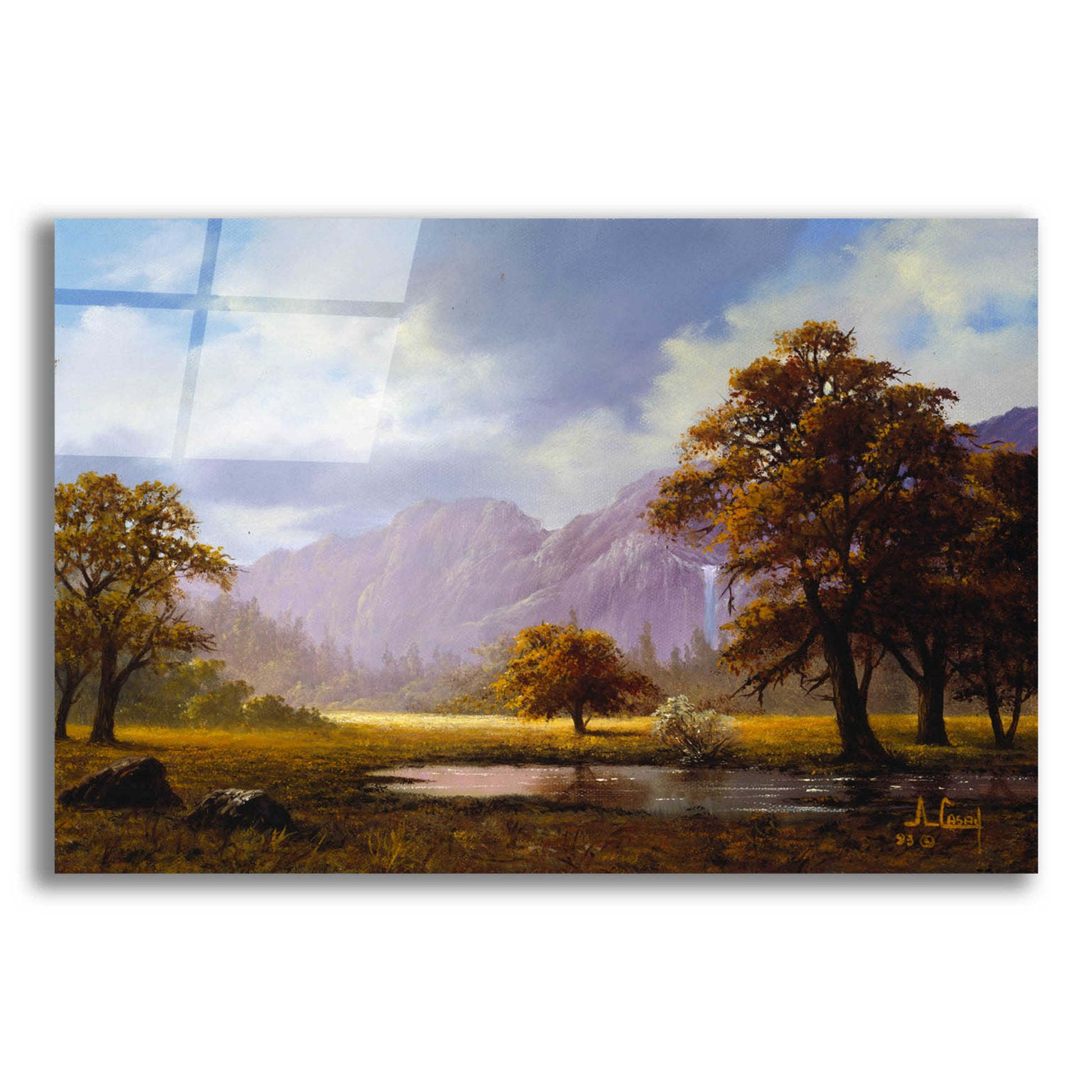 Epic Art 'Ochre fields' by Anthony Casay, Acrylic Glass Wall Art,16x12