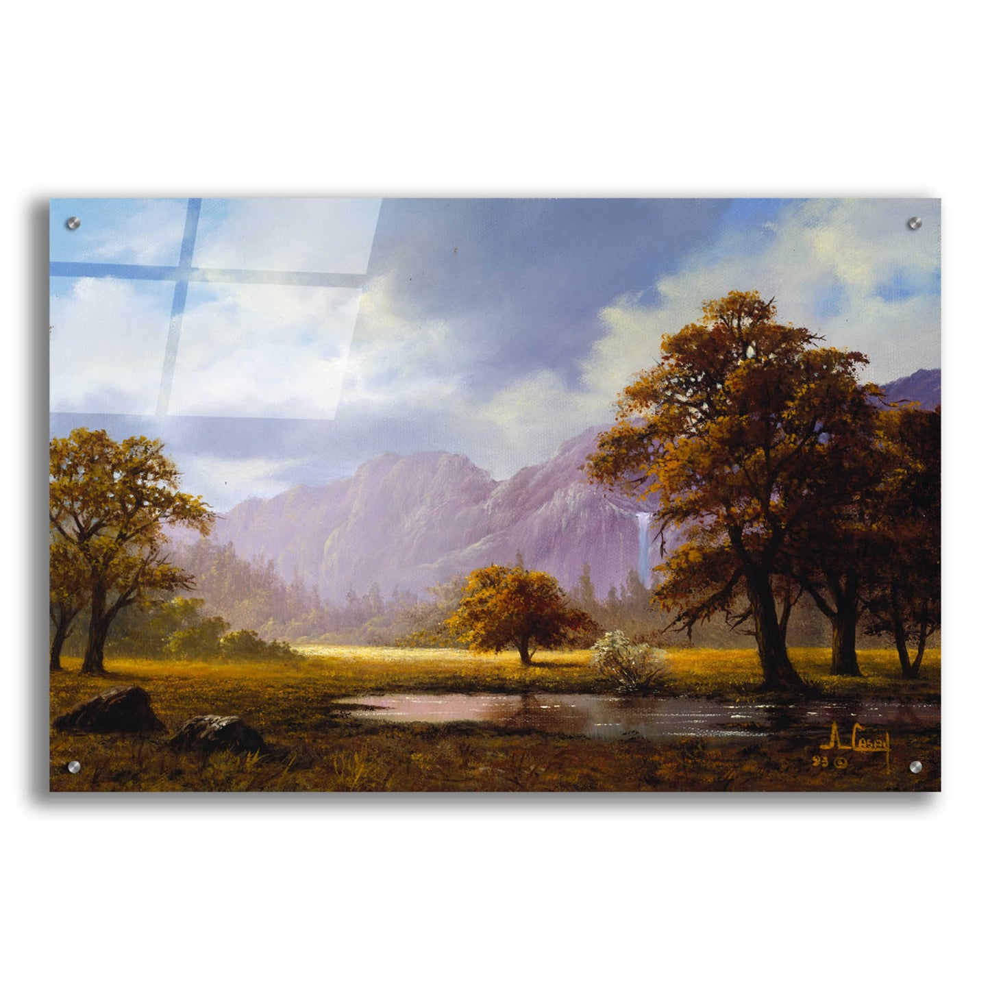 Epic Art 'Ochre fields' by Anthony Casay, Acrylic Glass Wall Art,36x24