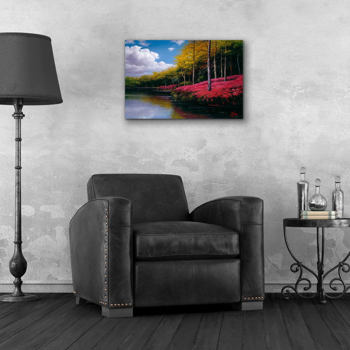 Epic Art 'Lake vibes' by Anthony Casay, Acrylic Glass Wall Art,24x16