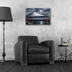 Epic Art 'Moonlight Mountain' by Anthony Casay, Acrylic Glass Wall Art,24x16