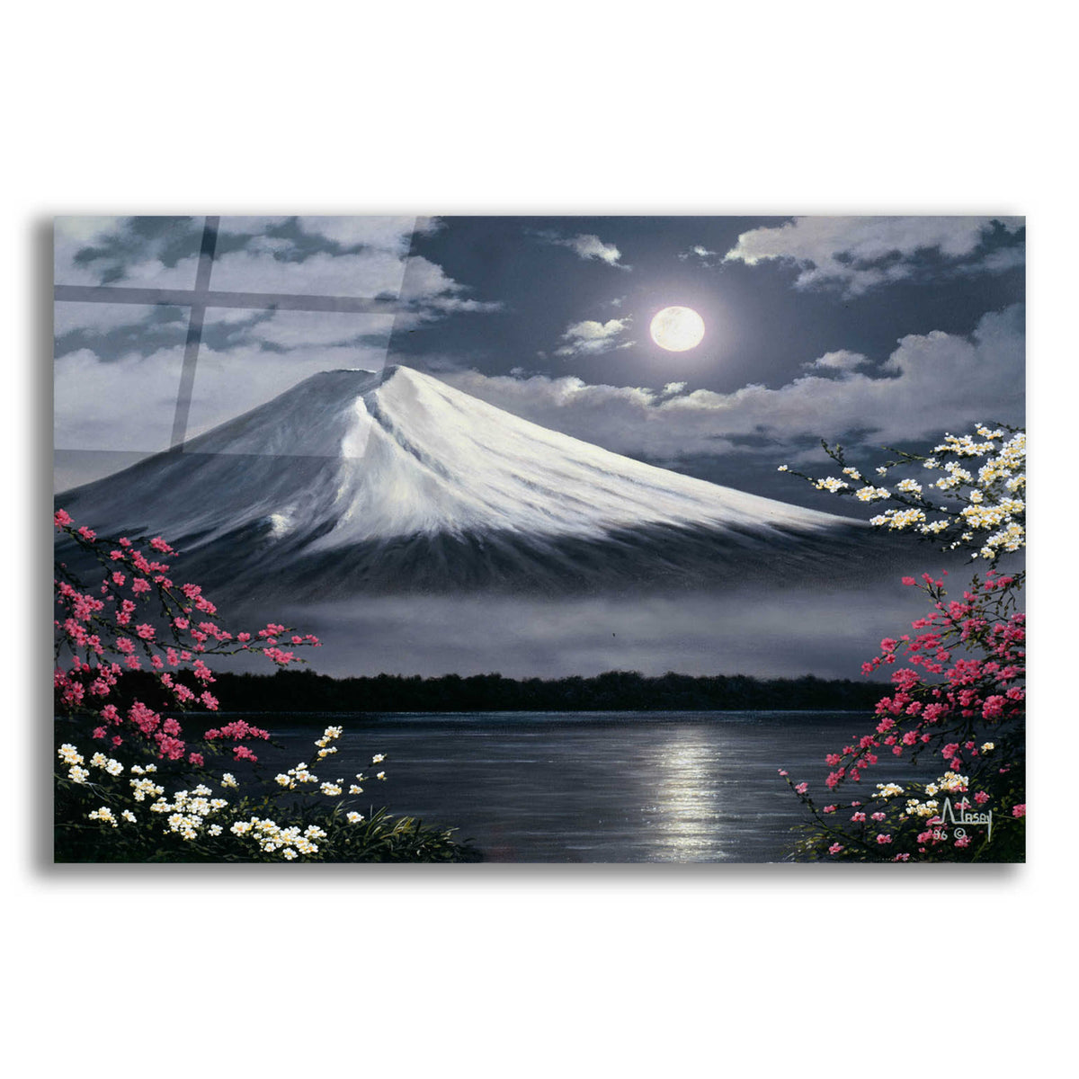 Epic Art 'Moonlight Mountain' by Anthony Casay, Acrylic Glass Wall Art