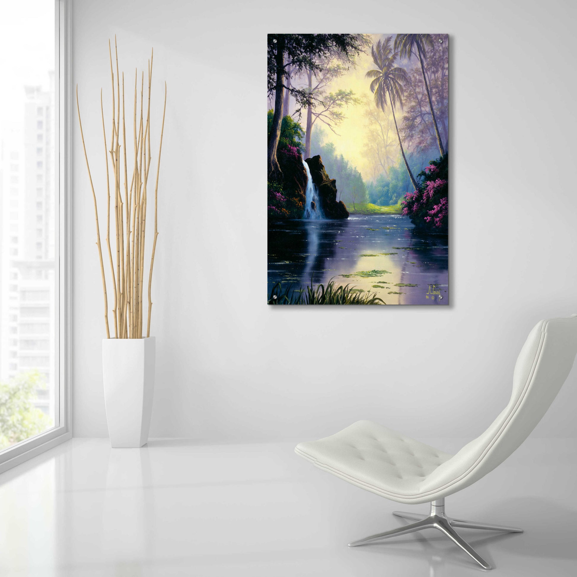 Epic Art 'Tropical Paradise' by Anthony Casay, Acrylic Glass Wall Art,24x36