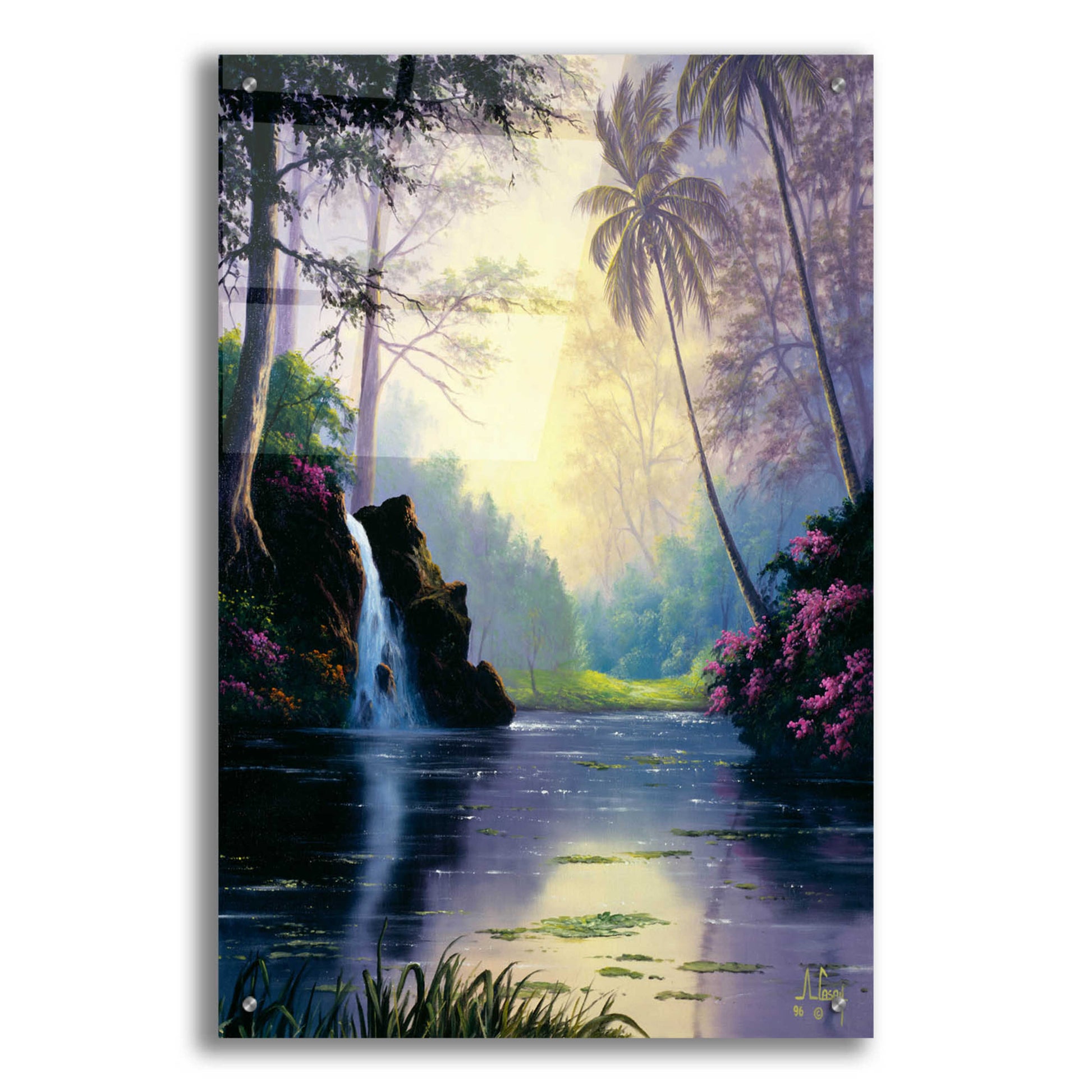 Epic Art 'Tropical Paradise' by Anthony Casay, Acrylic Glass Wall Art,24x36