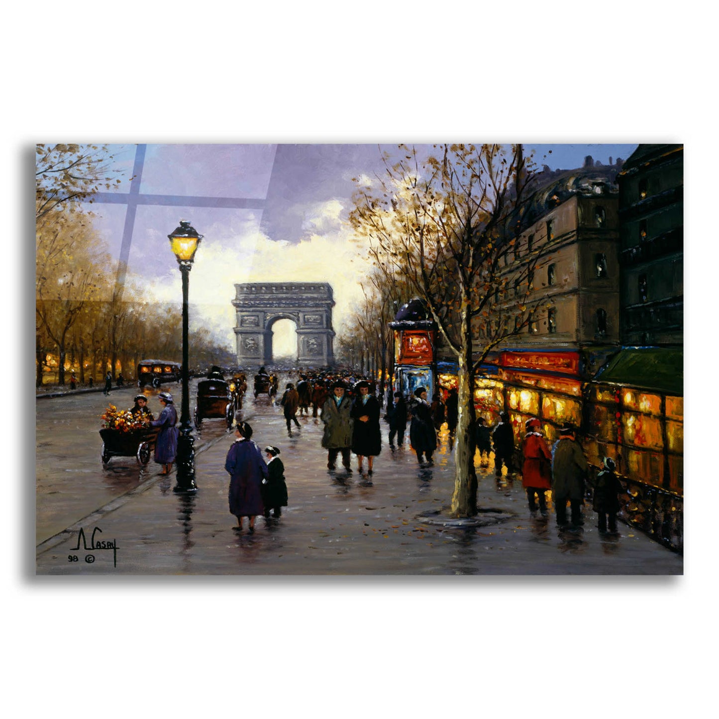 Epic Art 'I love you Paris' by Anthony Casay, Acrylic Glass Wall Art,16x12