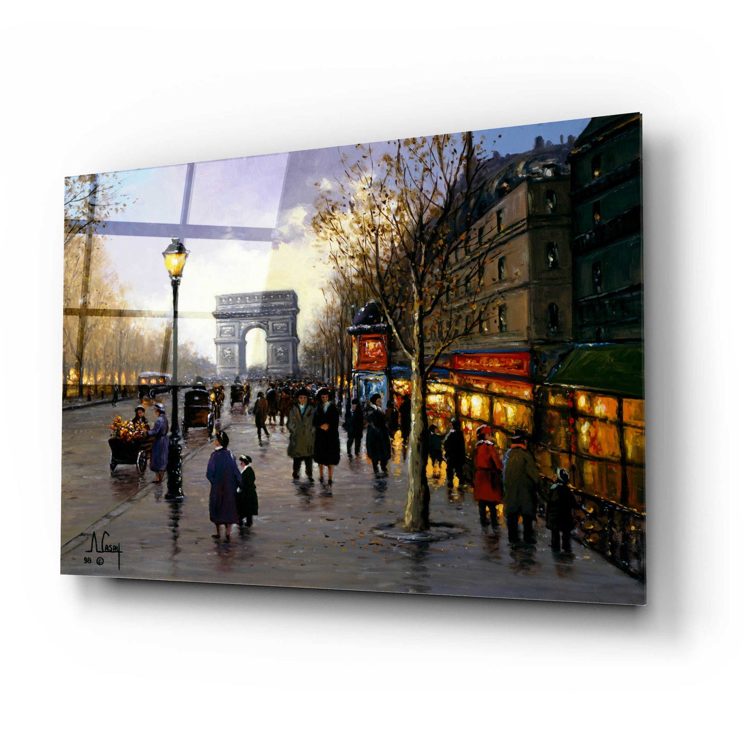 Epic Art 'I love you Paris' by Anthony Casay, Acrylic Glass Wall Art,24x16