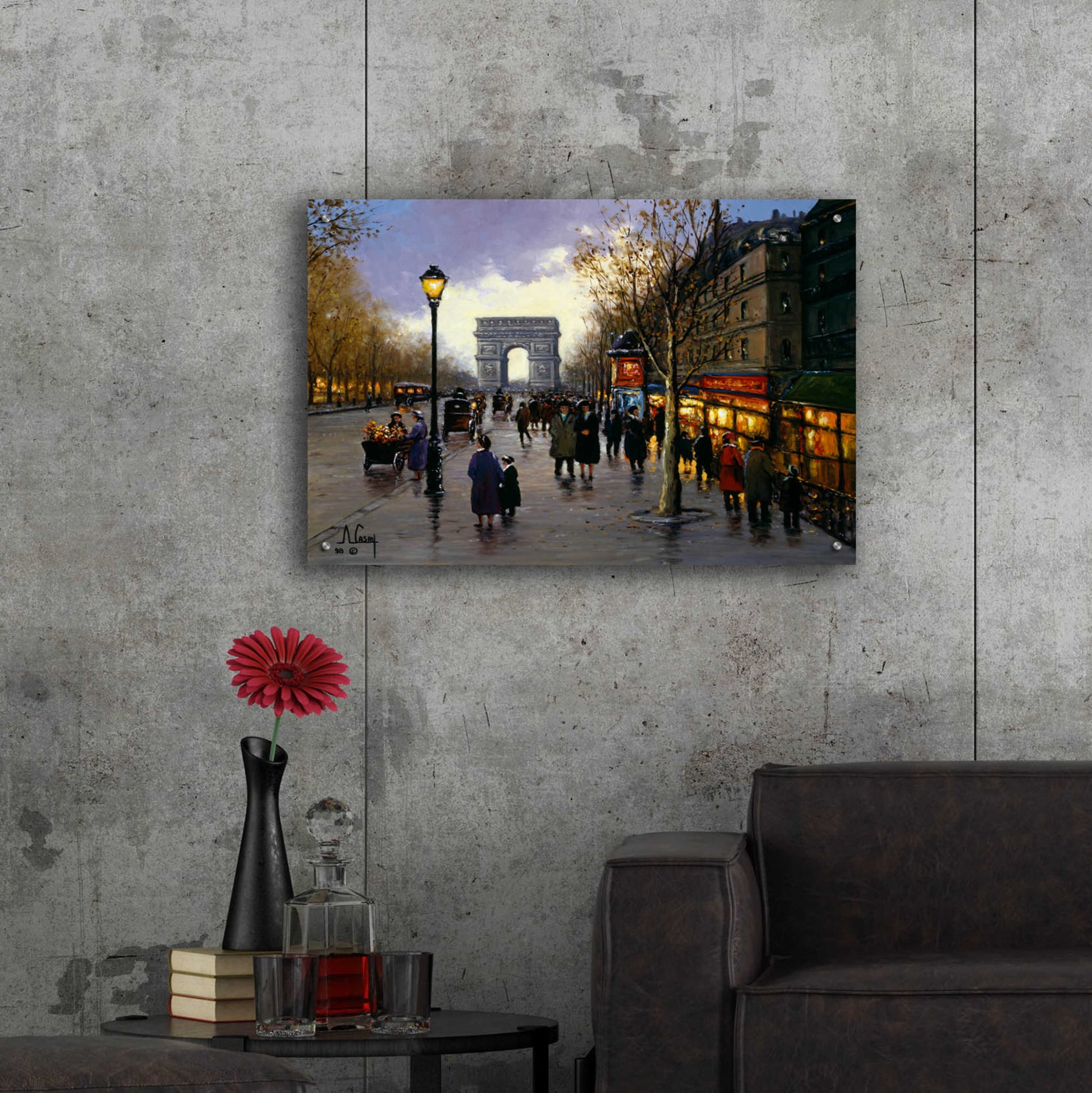 Epic Art 'I love you Paris' by Anthony Casay, Acrylic Glass Wall Art,36x24