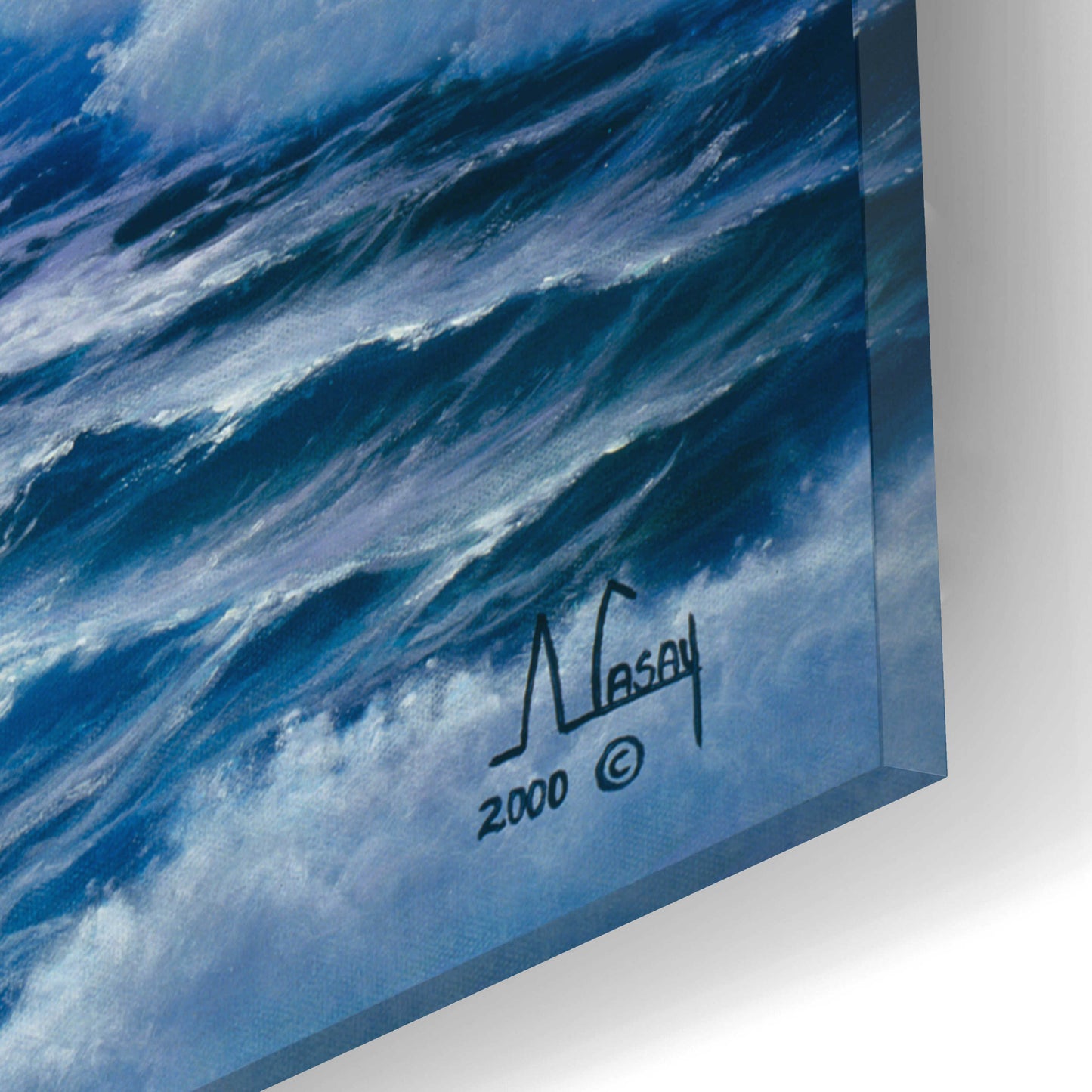 Epic Art 'Perfect Wave' by Anthony Casay, Acrylic Glass Wall Art,16x12