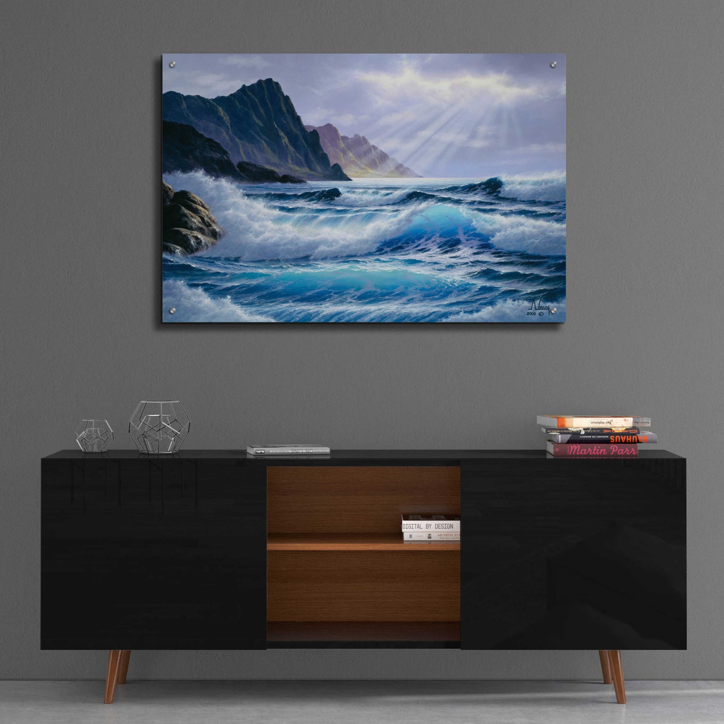 Epic Art 'Perfect Wave' by Anthony Casay, Acrylic Glass Wall Art,36x24