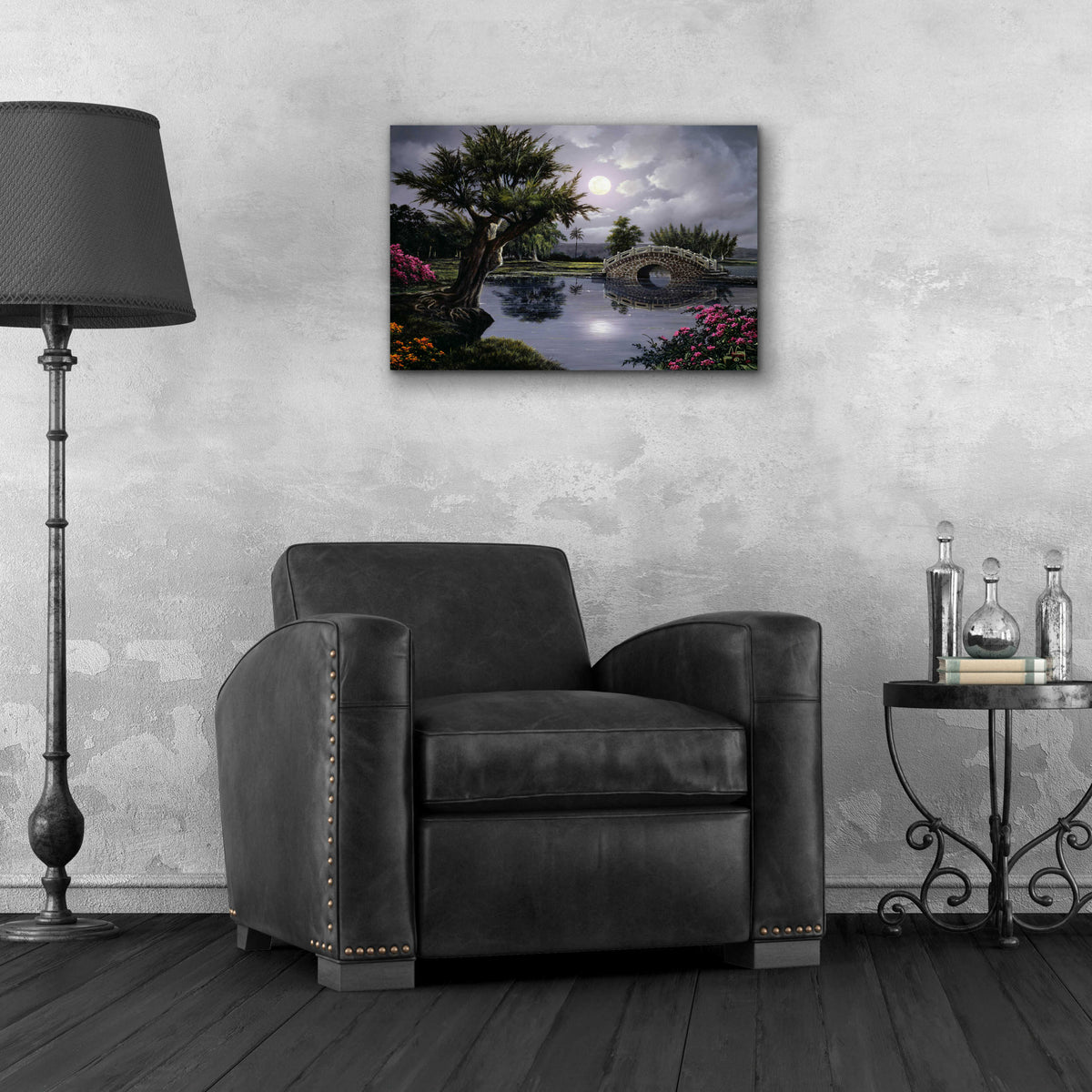 Epic Art 'Late Night Bridge' by Anthony Casay, Acrylic Glass Wall Art,24x16