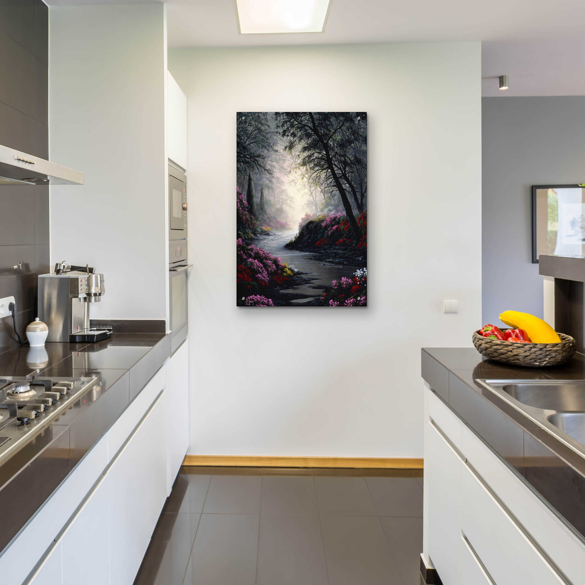 Epic Art 'Flowers in the Dark' by Anthony Casay, Acrylic Glass Wall Art,24x36