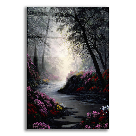 Epic Art 'Flowers in the Dark' by Anthony Casay, Acrylic Glass Wall Art