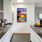Epic Art 'Sunset Ocean' by Anthony Casay, Acrylic Glass Wall Art,24x36