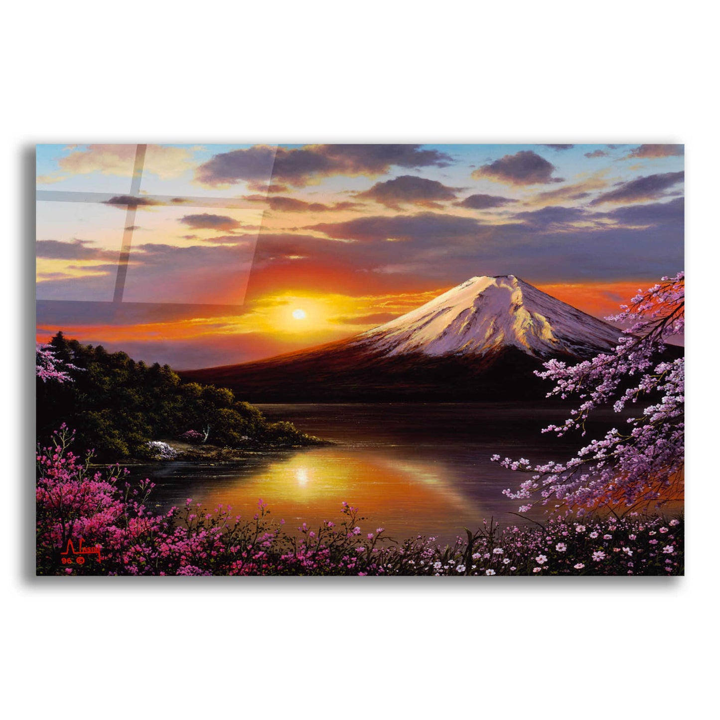 Epic Art 'Sunset VIEWS' by Anthony Casay, Acrylic Glass Wall Art,16x12