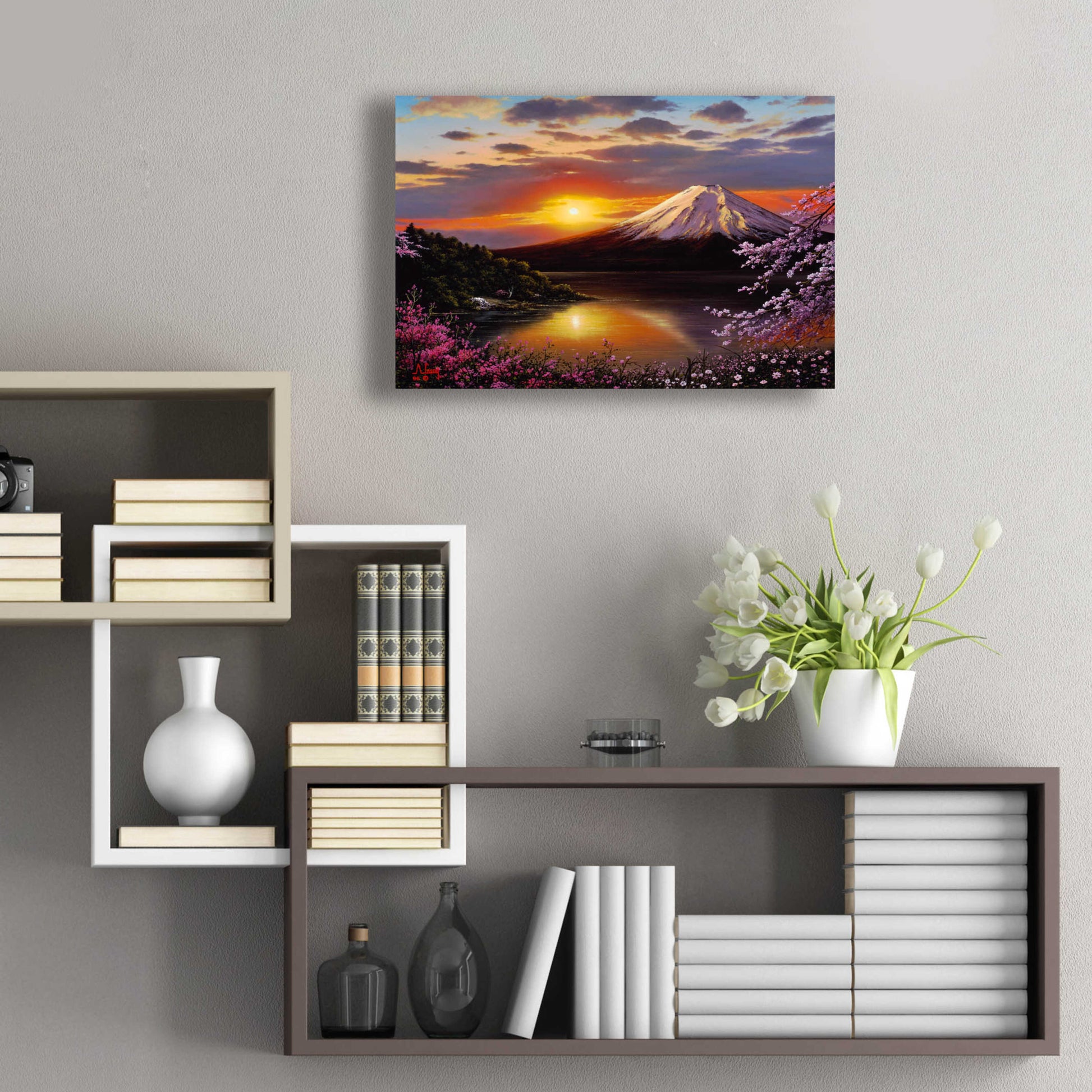 Epic Art 'Sunset VIEWS' by Anthony Casay, Acrylic Glass Wall Art,24x16